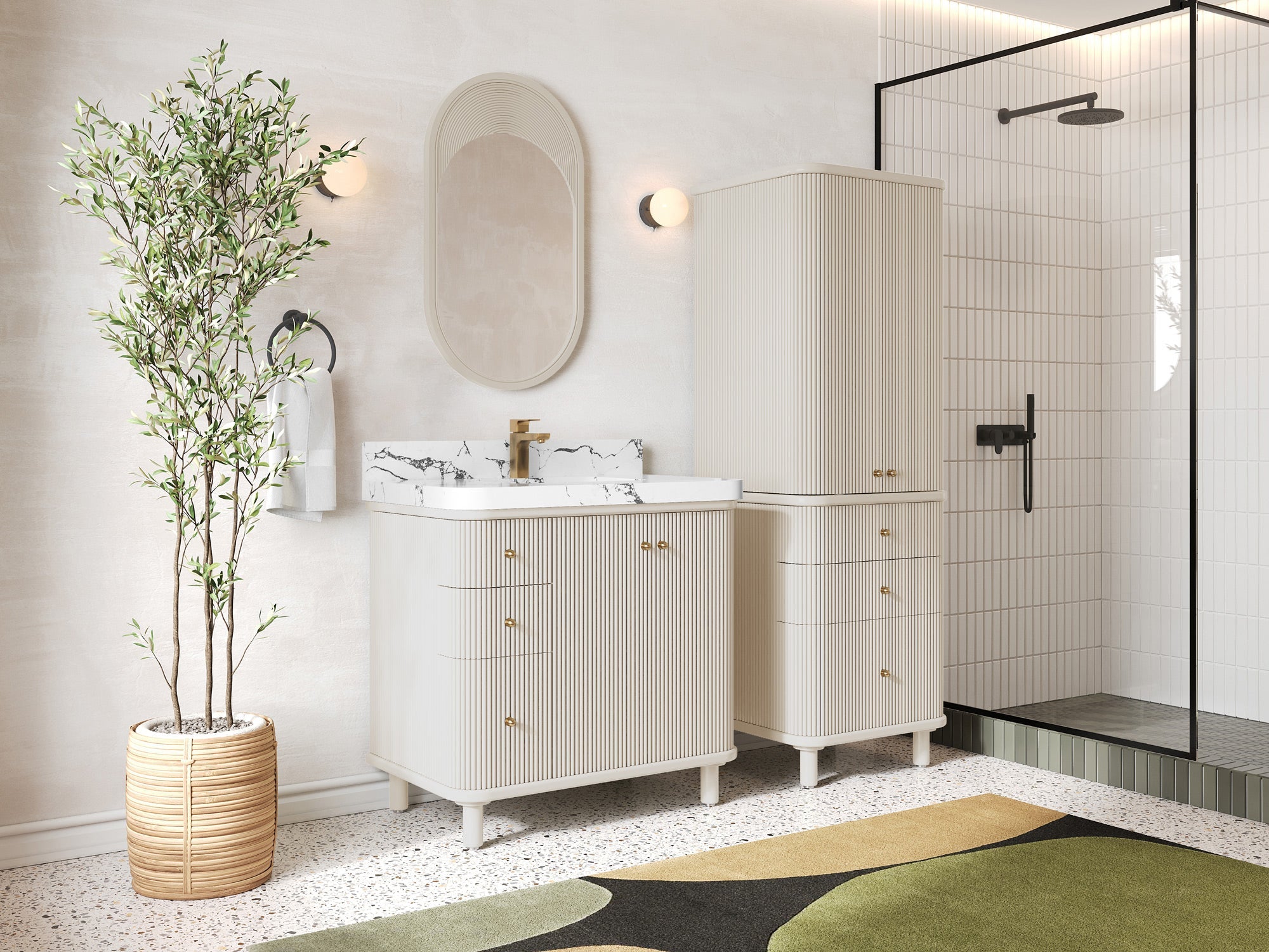 Miami 36 in. W x 22 in. D Center Sink Bathroom Vanity - Willow Bath and Vanity