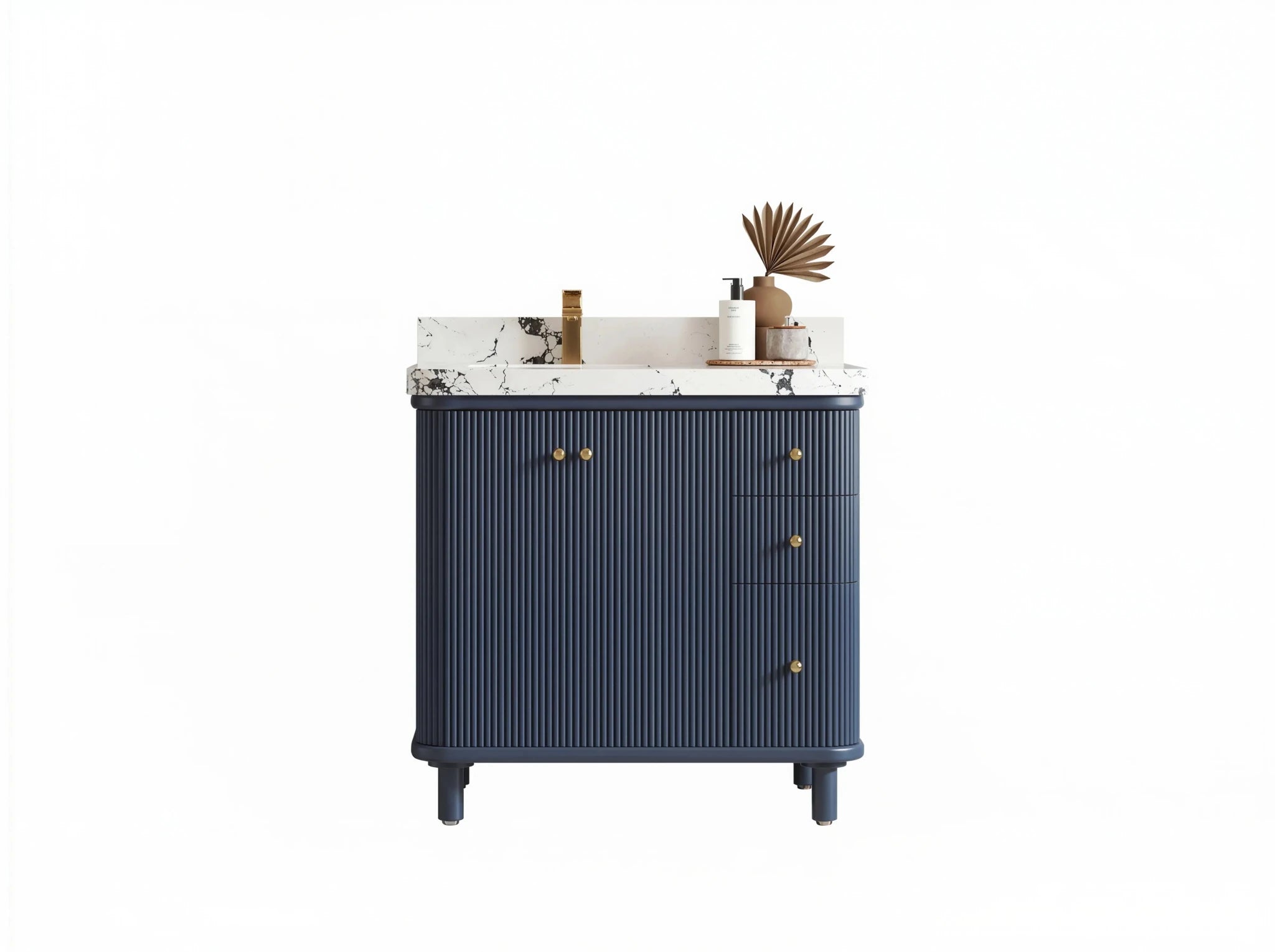 Miami 36 in. W x 22 in. D Left Offset Sink Bathroom Vanity - Willow Bath and Vanity