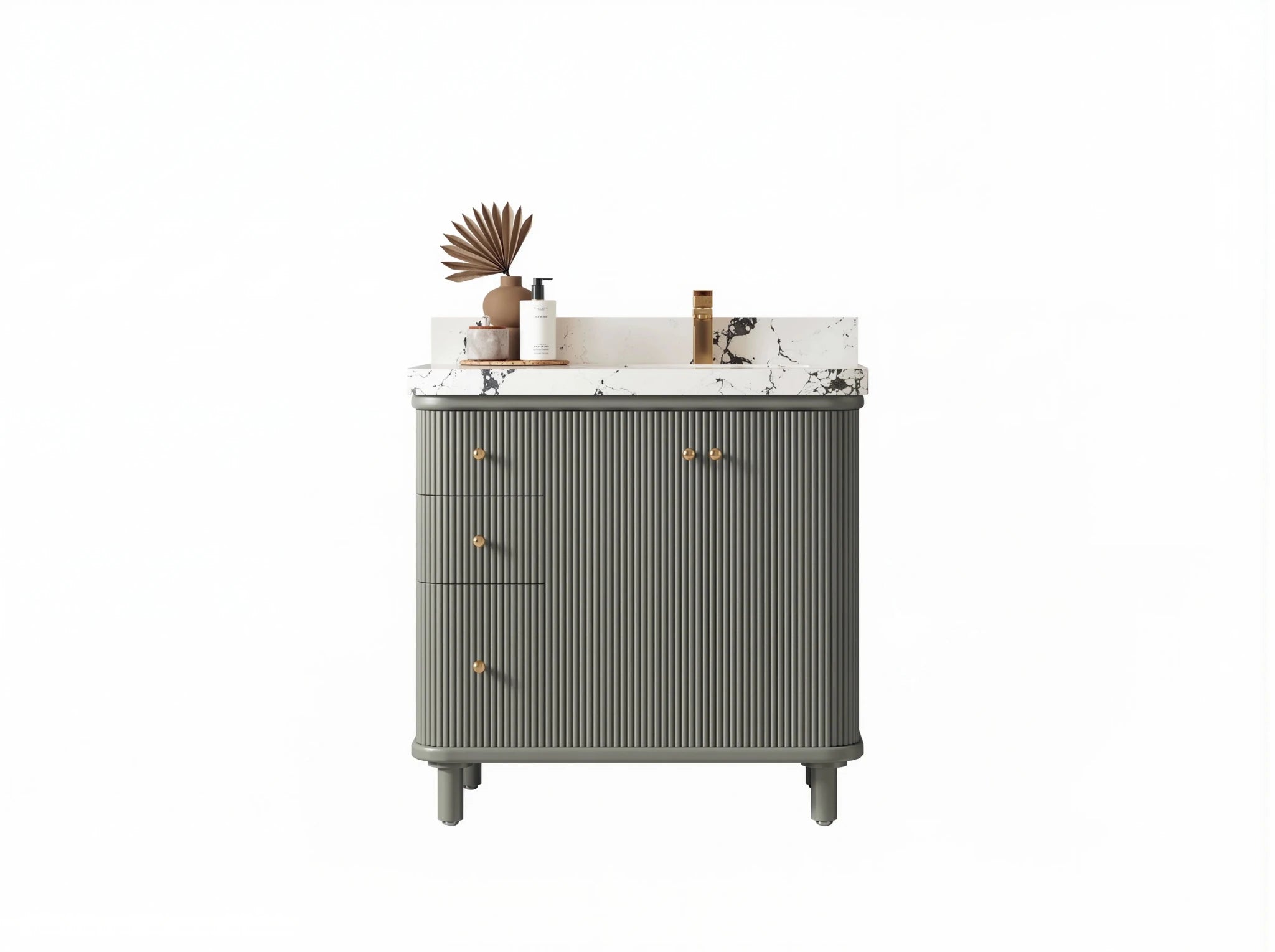 Miami 36 in. W x 22 in. D Right Offset Sink Bathroom Vanity - Willow Bath and Vanity