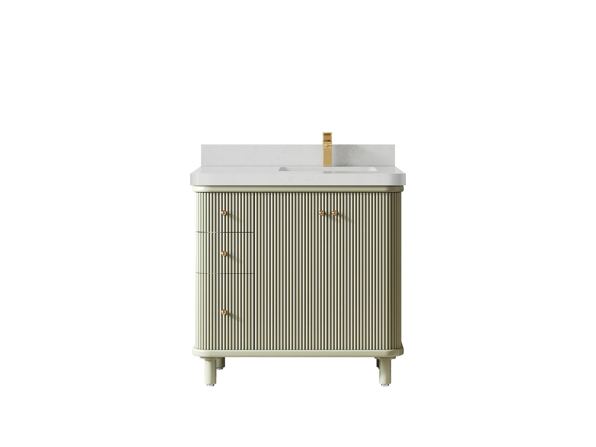 Miami 36 in. W x 22 in. D Right Offset Sink Bathroom Vanity - Willow Bath and Vanity