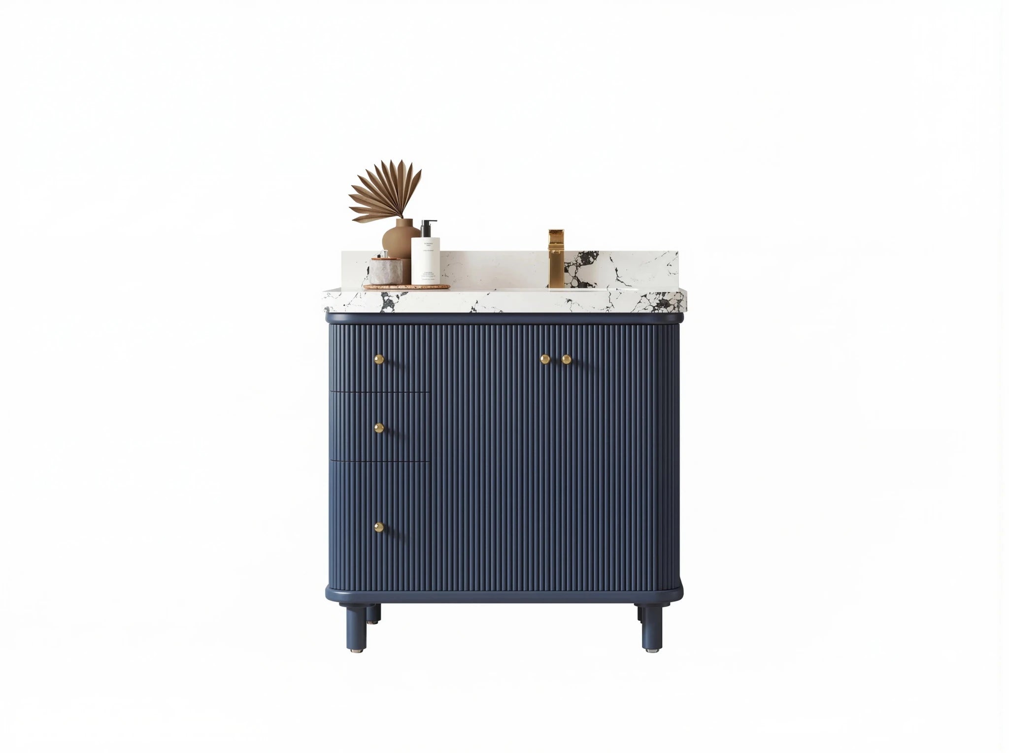 Miami 36 in. W x 22 in. D Right Offset Sink Bathroom Vanity - Willow Bath and Vanity