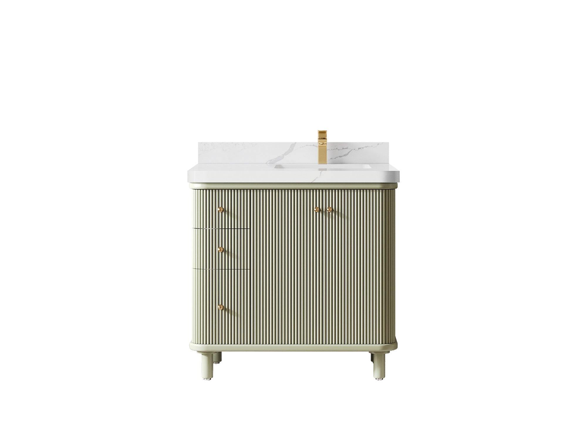 Miami 36 in. W x 22 in. D Right Offset Sink Bathroom Vanity - Willow Bath and Vanity