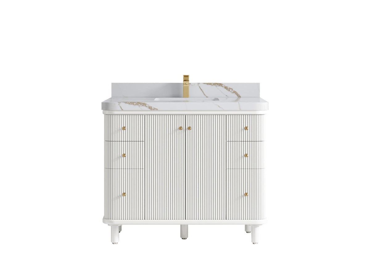 Miami 42 in. W x 22 in. D Single Sink Bathroom Vanity - Willow Bath and Vanity