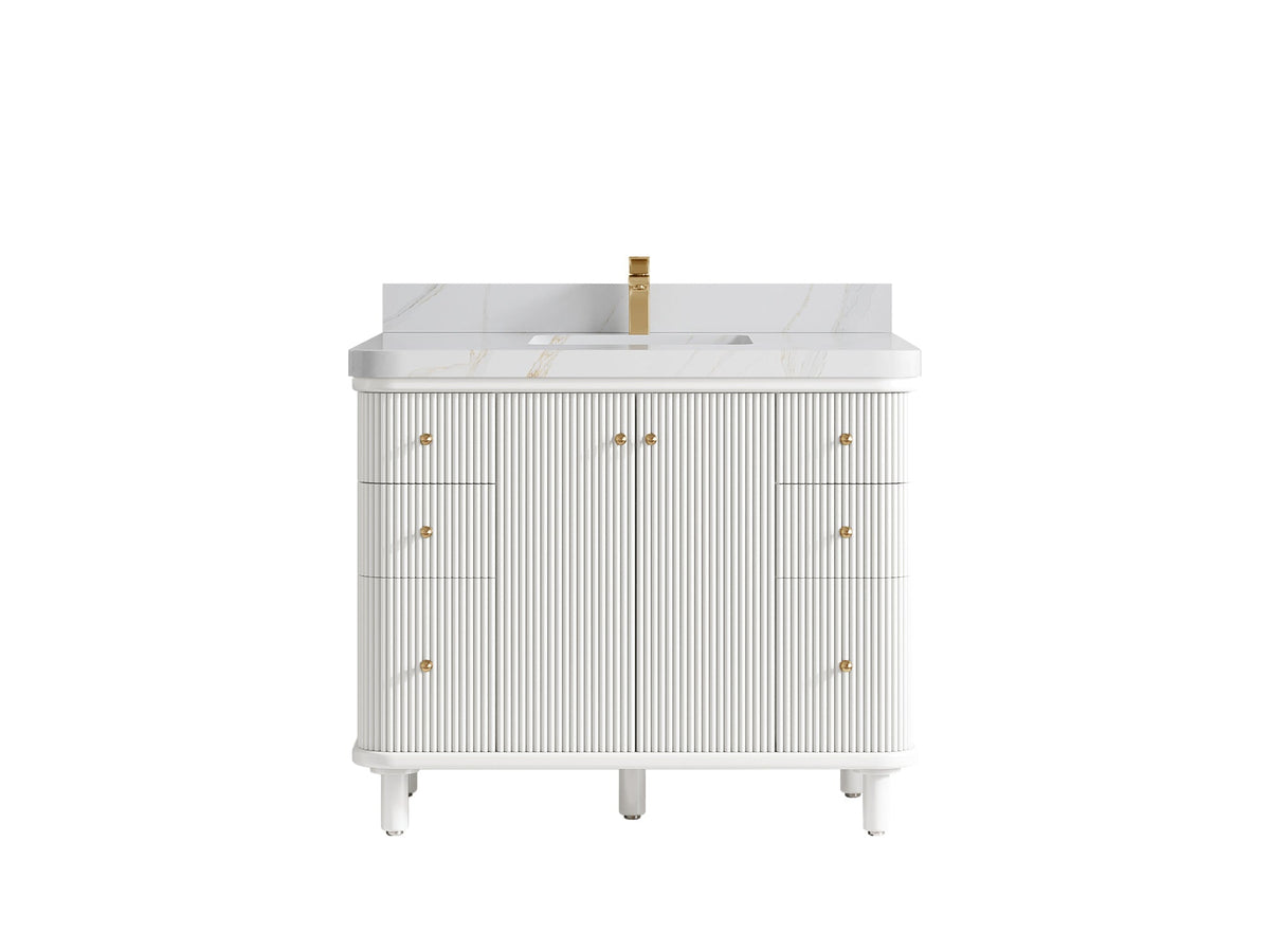 Miami 42 in. W x 22 in. D Single Sink Bathroom Vanity - Willow Bath and Vanity