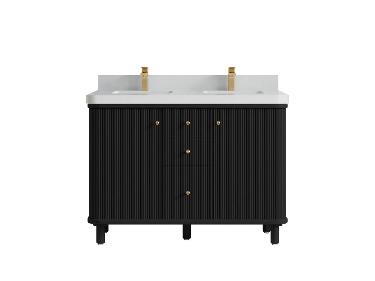 Miami 48 in. W x 22 in. D Double Sink Bathroom Vanity - Willow Bath and Vanity