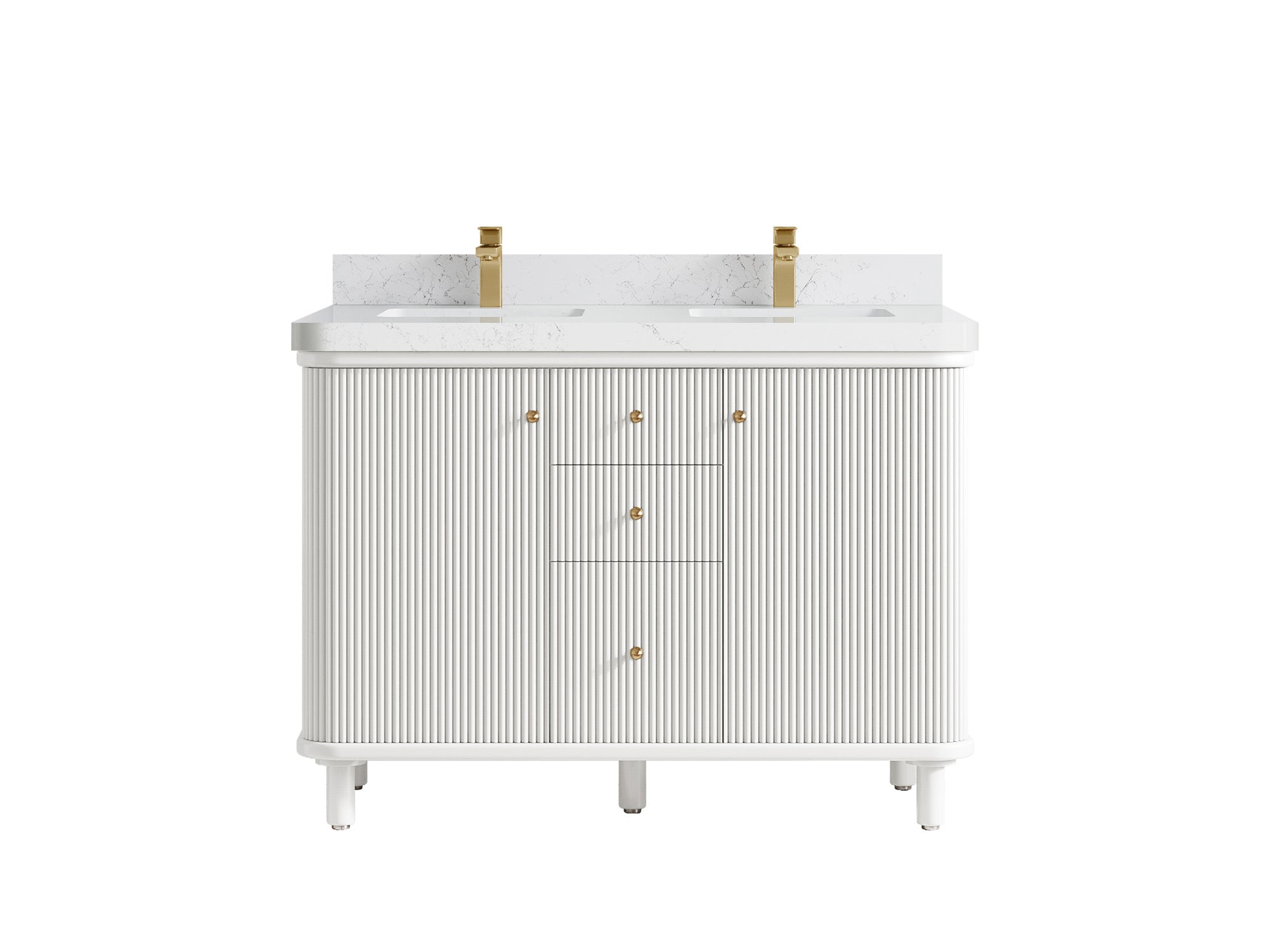 Miami 48 in. W x 22 in. D Double Sink Bathroom Vanity - Willow Bath and Vanity
