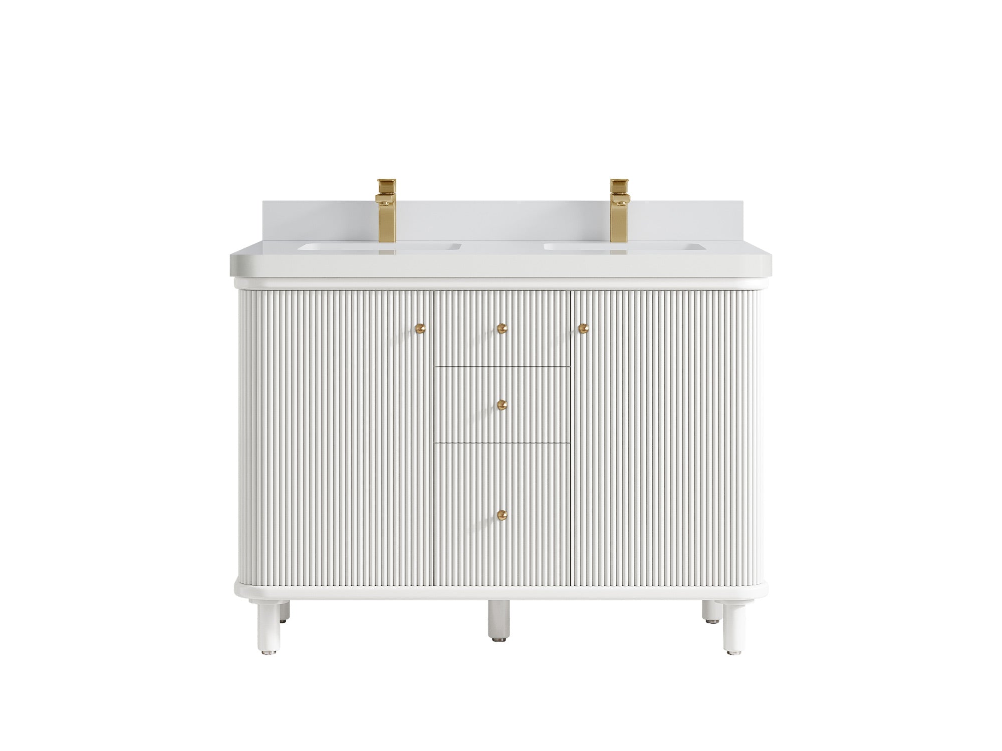 Miami 48 in. W x 22 in. D Double Sink Bathroom Vanity - Willow Bath and Vanity