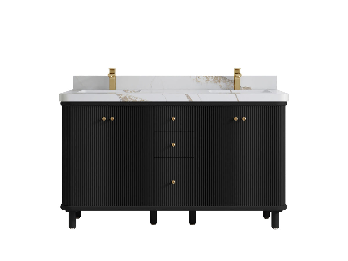 Miami 60 in. W x 22 in. D Double Sink Bathroom Vanity - Willow Bath and Vanity