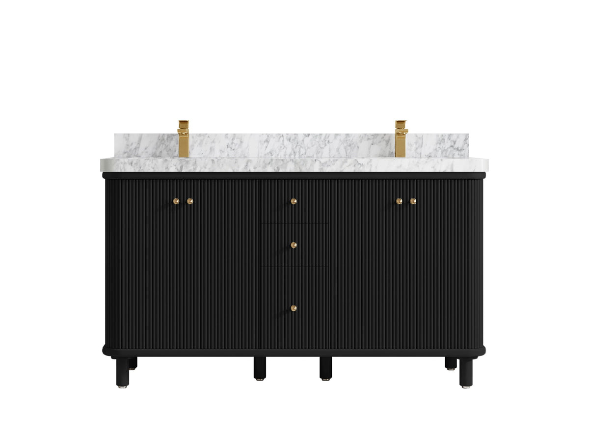 Miami 60 in. W x 22 in. D Double Sink Bathroom Vanity - Willow Bath and Vanity
