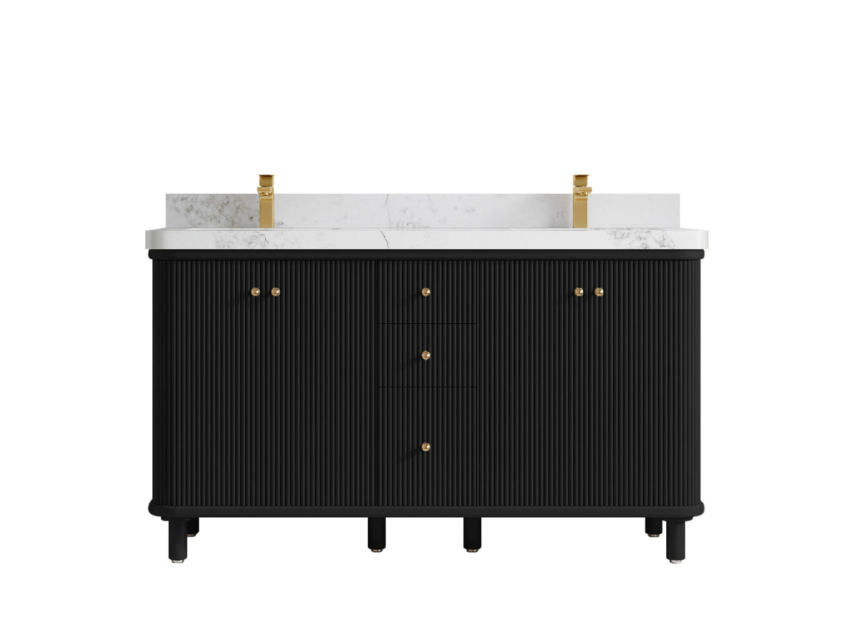 Miami 60 in. W x 22 in. D Double Sink Bathroom Vanity - Willow Bath and Vanity