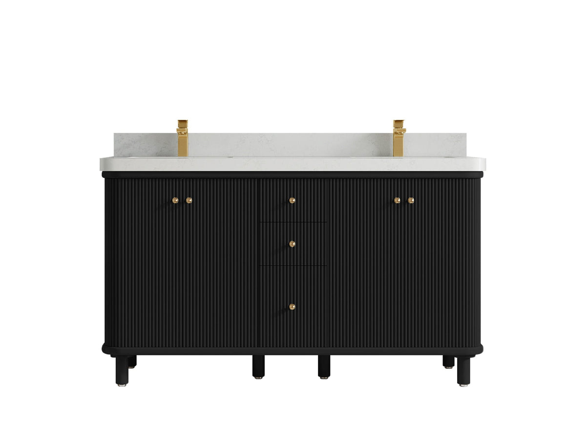 Miami 60 in. W x 22 in. D Double Sink Bathroom Vanity - Willow Bath and Vanity