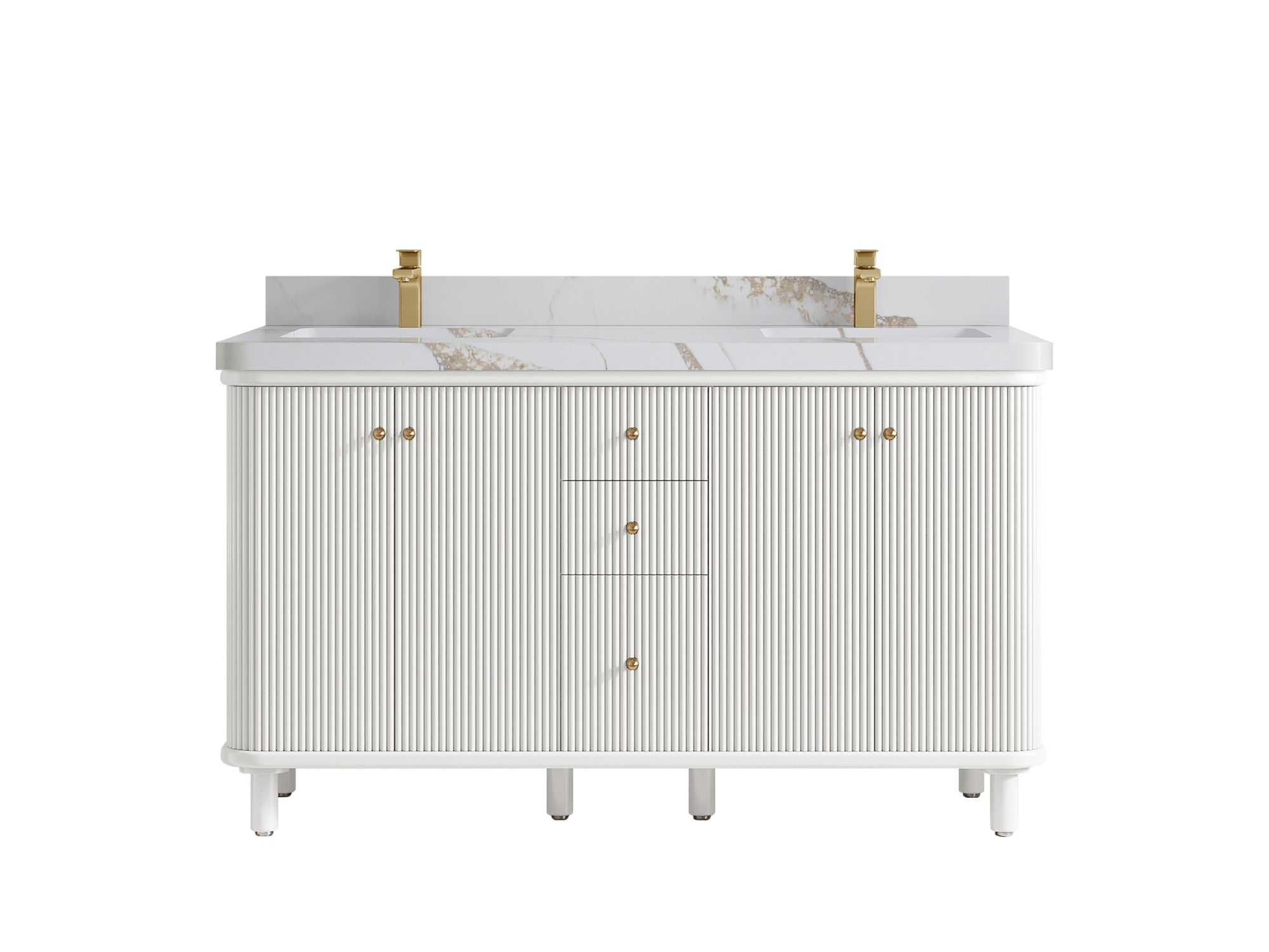 Miami 60 in. W x 22 in. D Double Sink Bathroom Vanity - Willow Bath and Vanity
