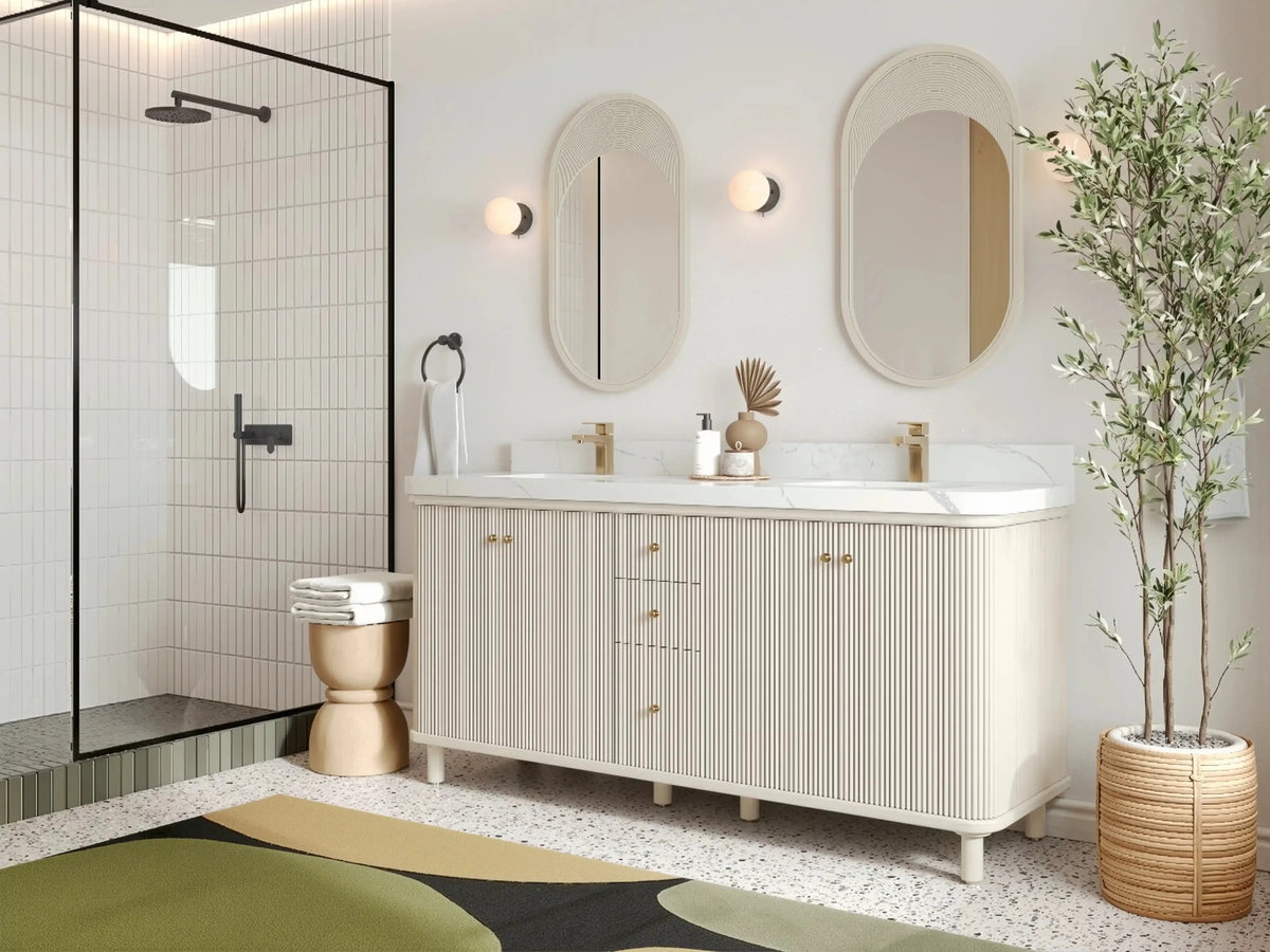 Miami 72 in. W x 22 in. D Double Sink Bathroom Vanity - Willow Bath and Vanity