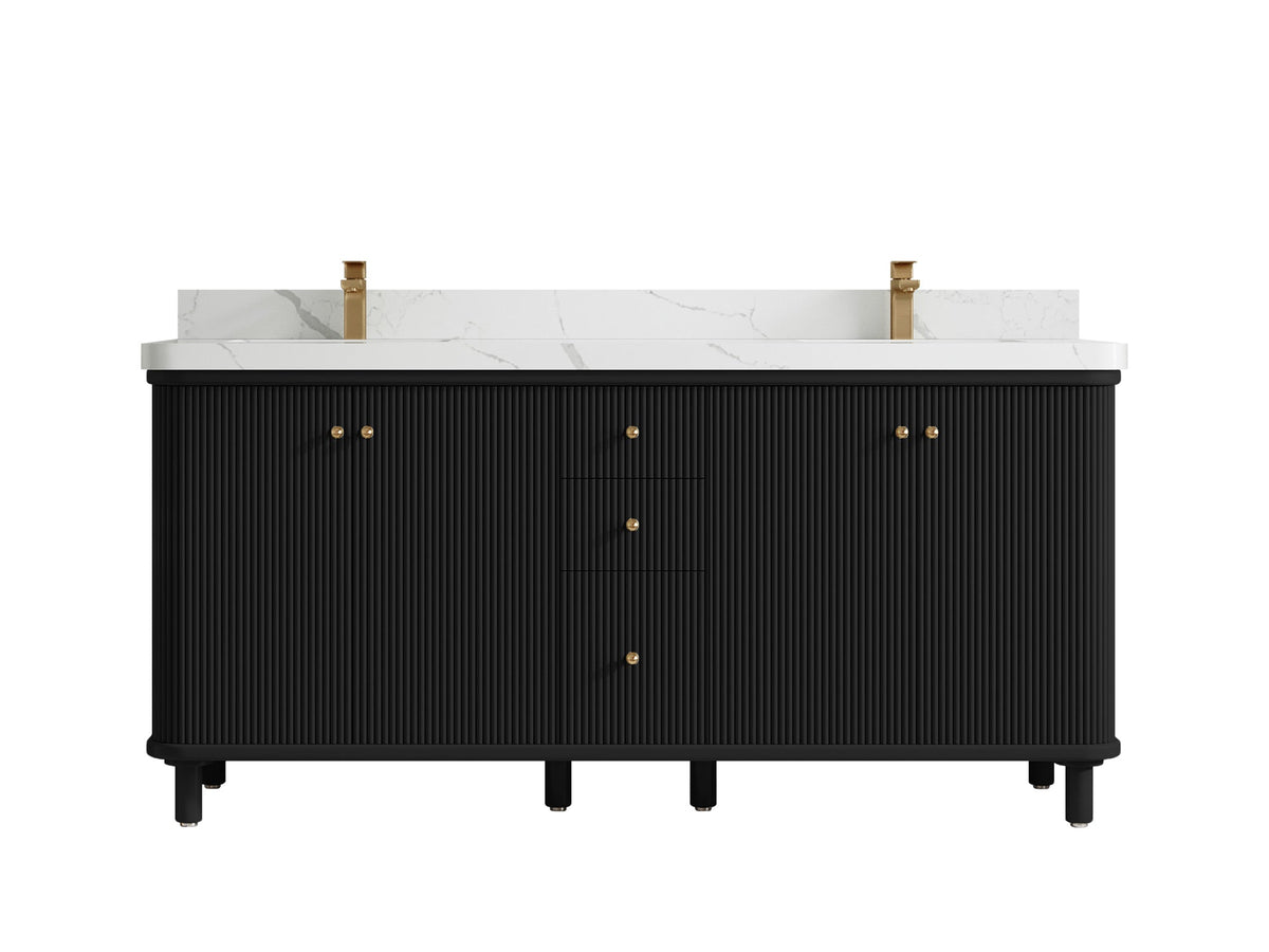 Miami 72 in. W x 22 in. D Double Sink Bathroom Vanity - Willow Bath and Vanity