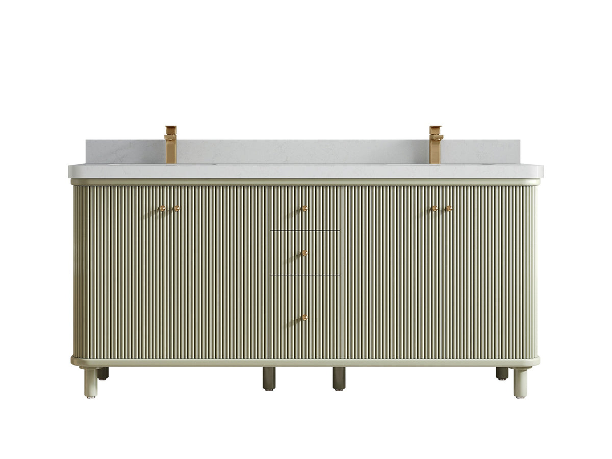 Miami 72 in. W x 22 in. D Double Sink Bathroom Vanity - Willow Bath and Vanity