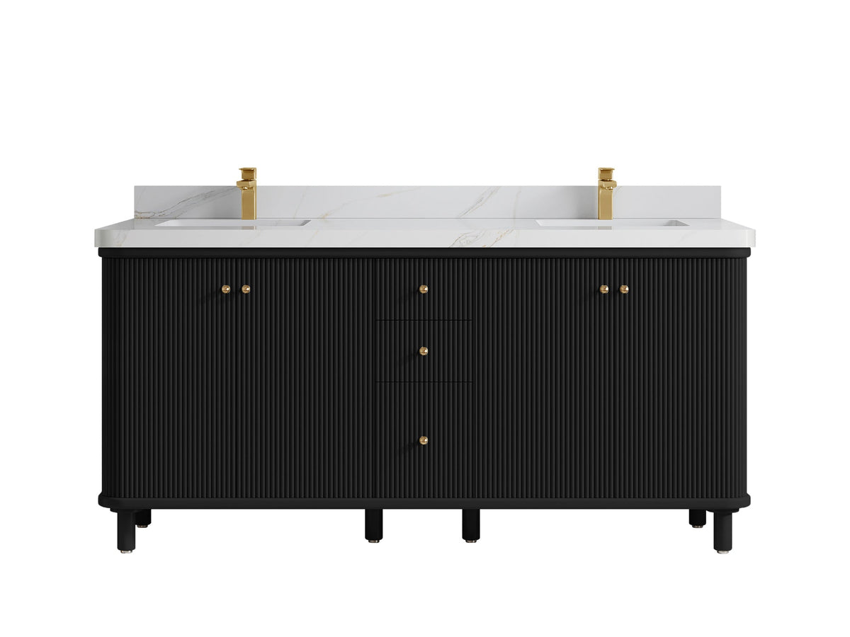 Miami 72 in. W x 22 in. D Double Sink Bathroom Vanity - Willow Bath and Vanity