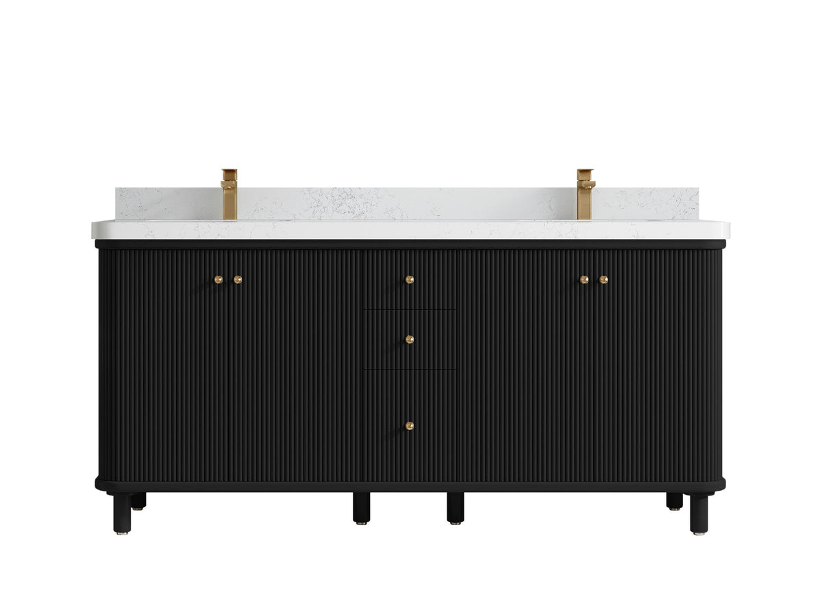 Miami 72 in. W x 22 in. D Double Sink Bathroom Vanity - Willow Bath and Vanity