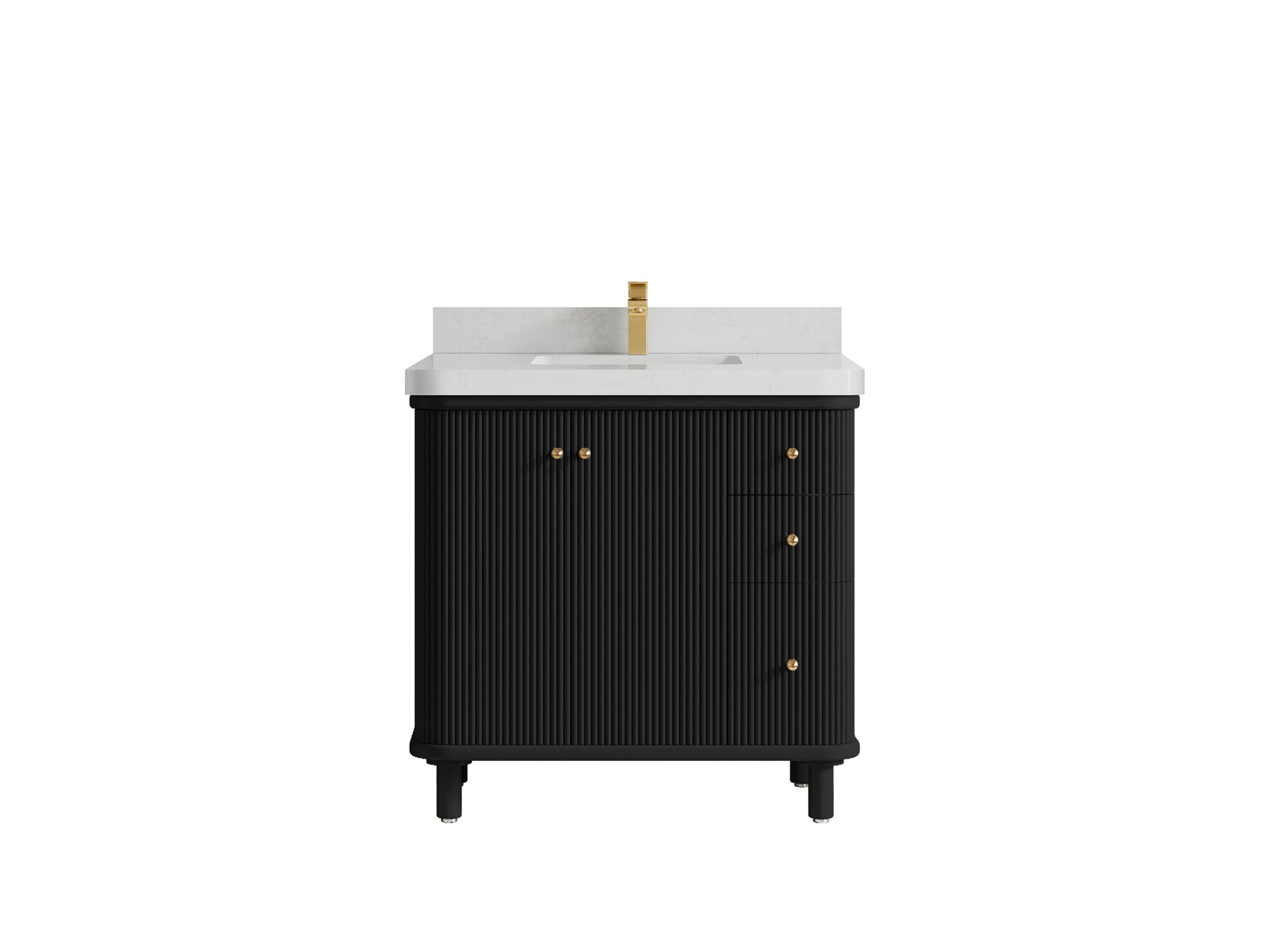 Miami Collection Bath Vanity - 36" W x 22" D with Center Sink - Willow Bath and Vanity
