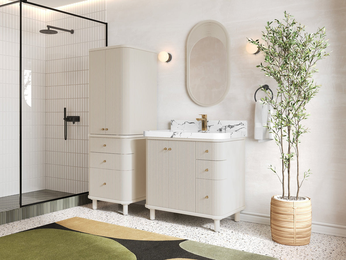 Miami Collection Bath Vanity - 36" W x 22" D with Center Sink - Willow Bath and Vanity