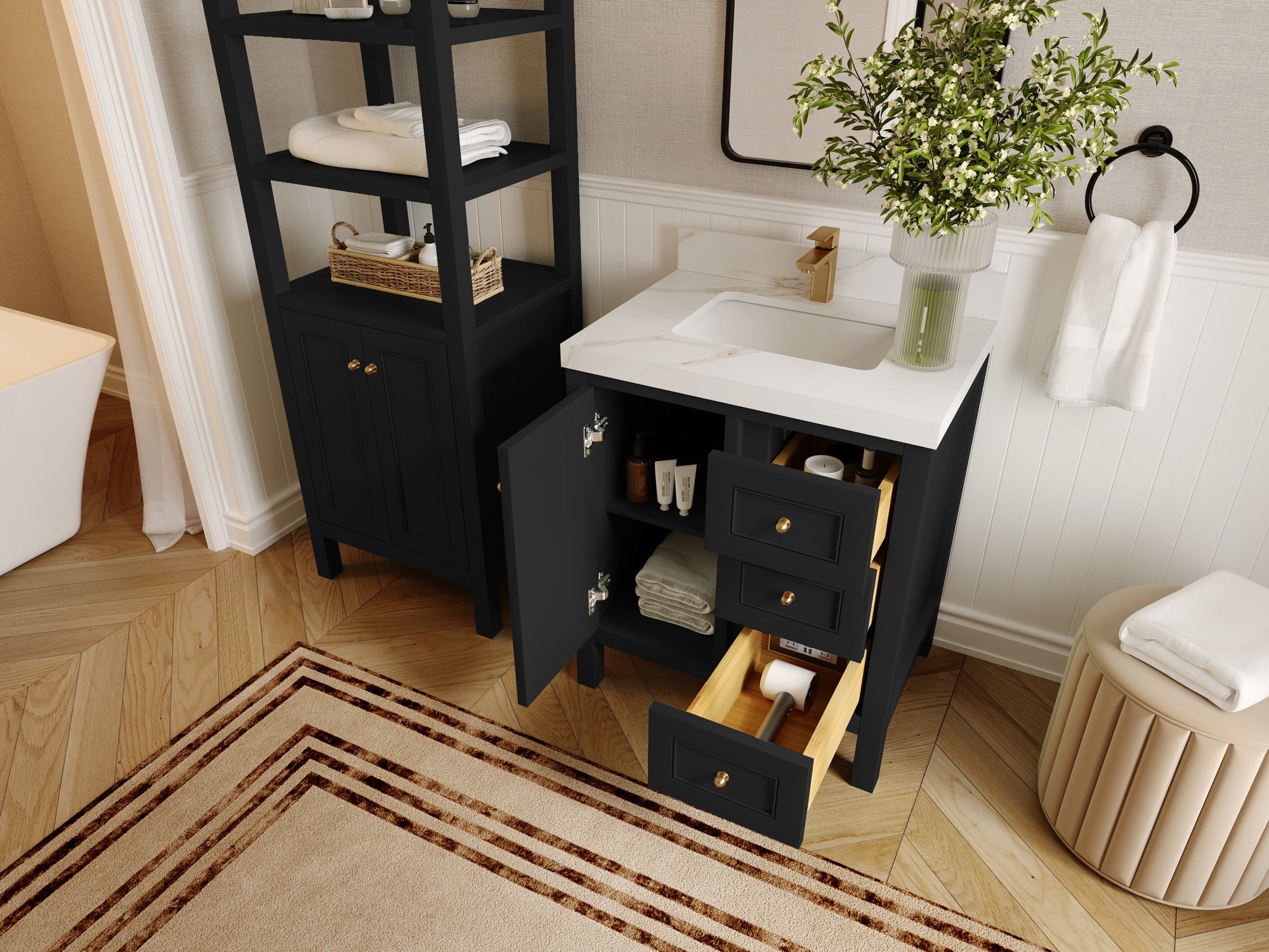 Nashville 30 in. W x 22 in. D Single Sink Bathroom Vanity - Willow Bath and Vanity