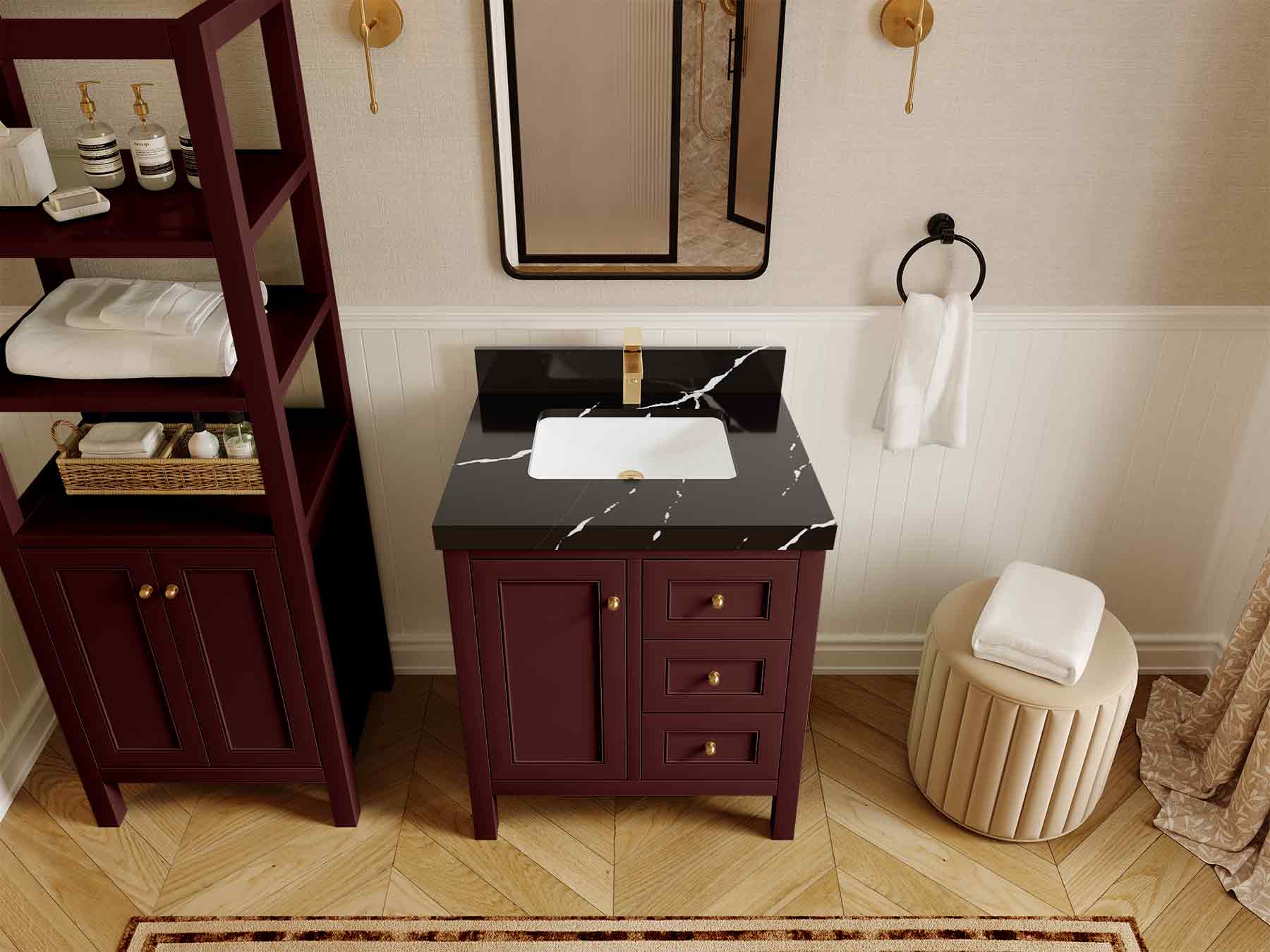 Nashville 30 in. W x 22 in. D Single Sink Bathroom Vanity - Willow Bath and Vanity