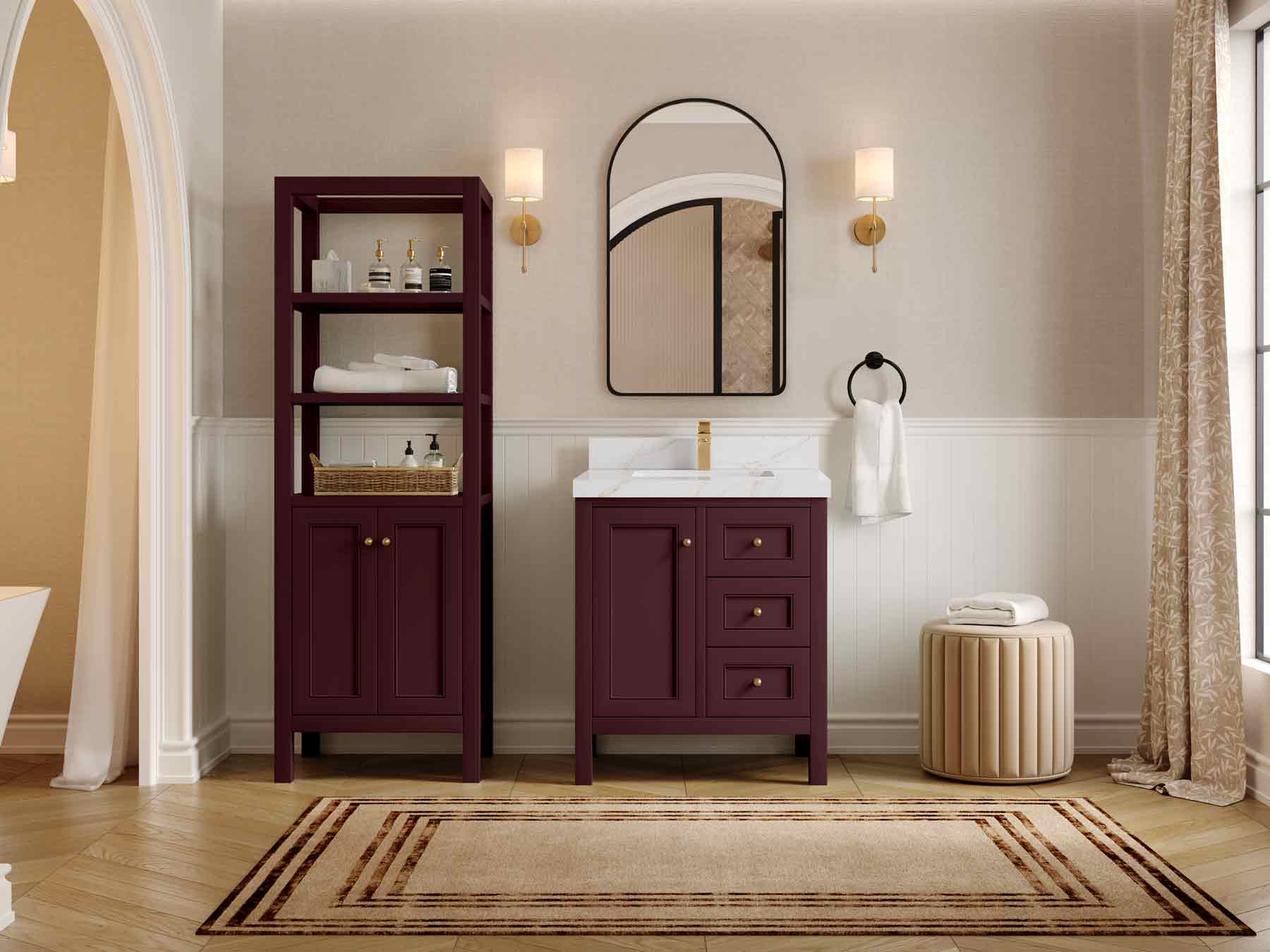 Nashville 30 in. W x 22 in. D Single Sink Bathroom Vanity - Willow Bath and Vanity