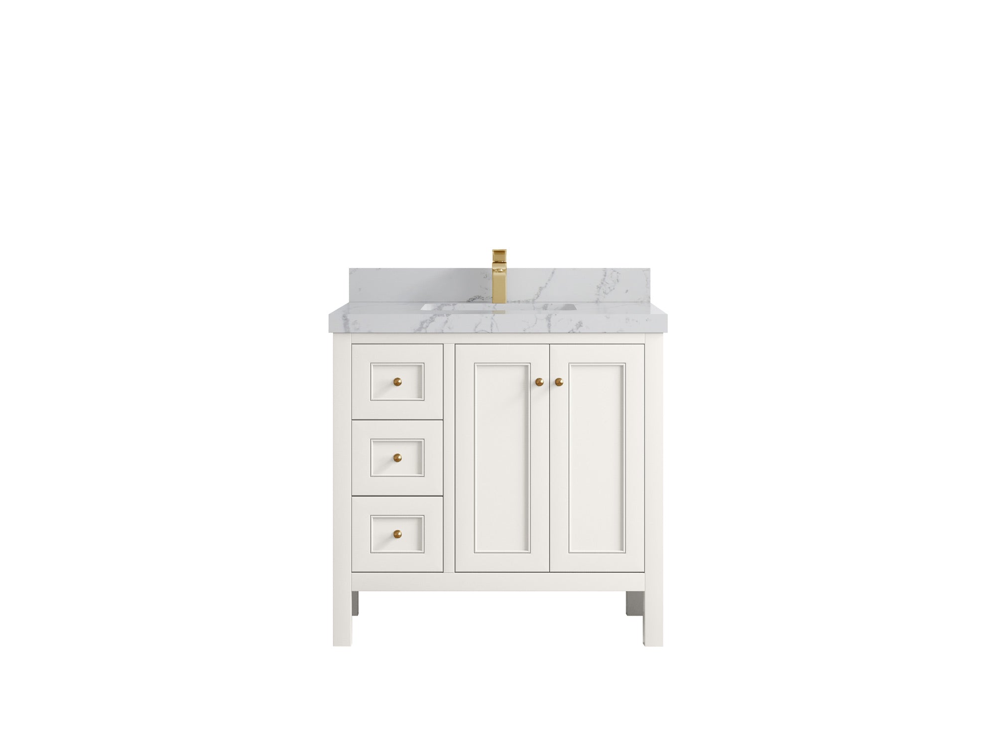 Nashville 36 in. W x 22 in. D Center Sink Bathroom Vanity - Willow Bath and Vanity