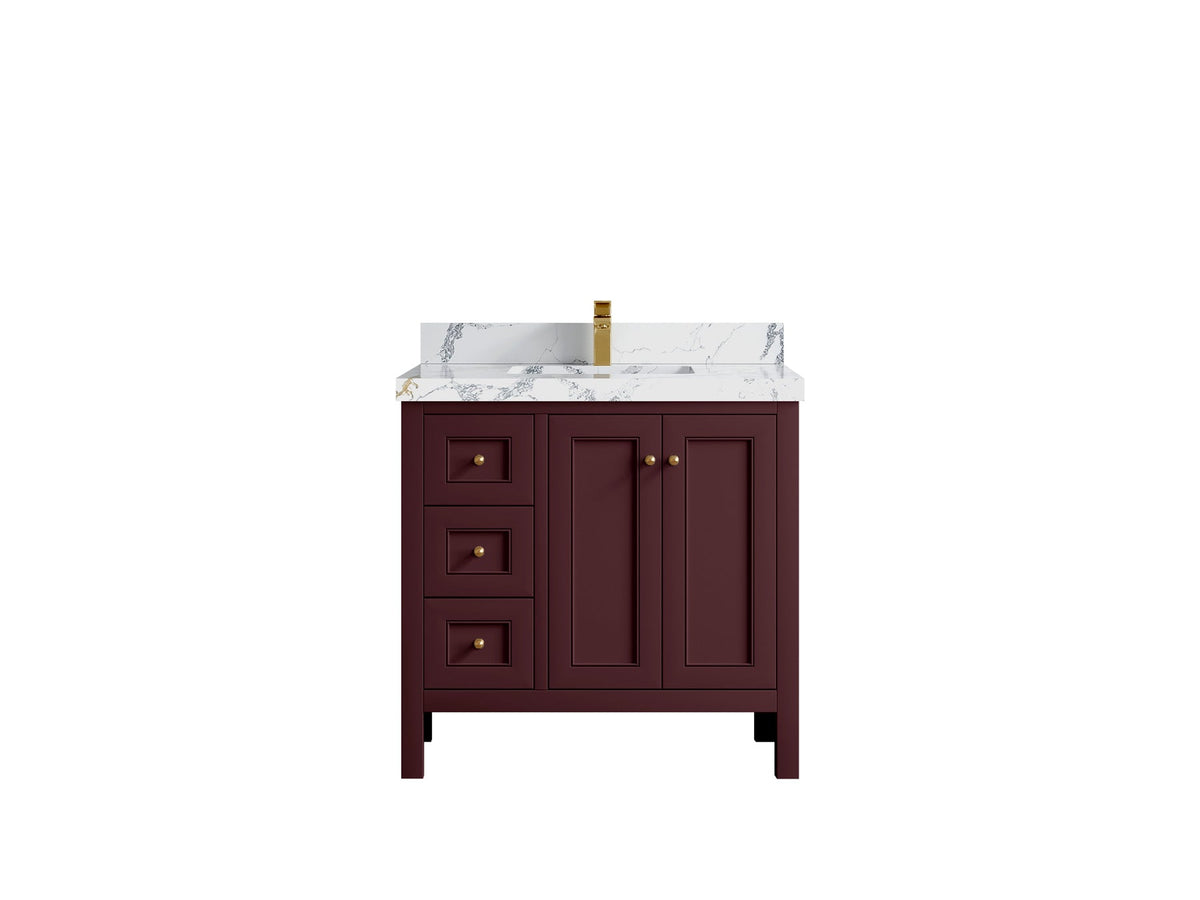 Nashville 36 in. W x 22 in. D Center Sink Bathroom Vanity - Willow Bath and Vanity
