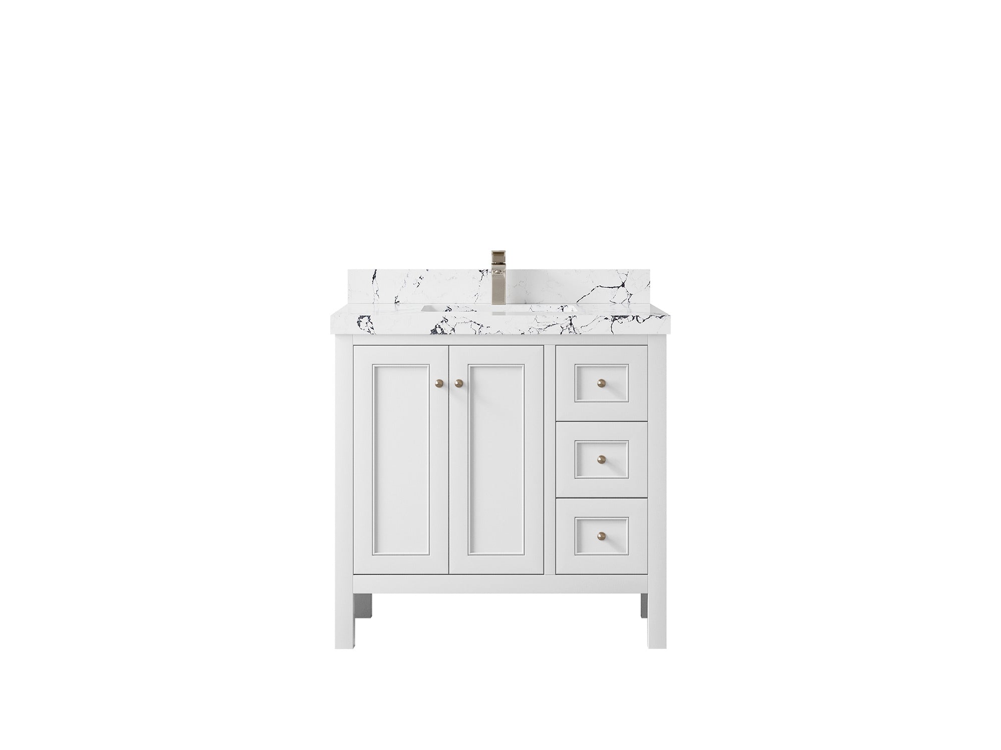 Nashville 36 in. W x 22 in. D Center Sink Bathroom Vanity - Willow Bath and Vanity