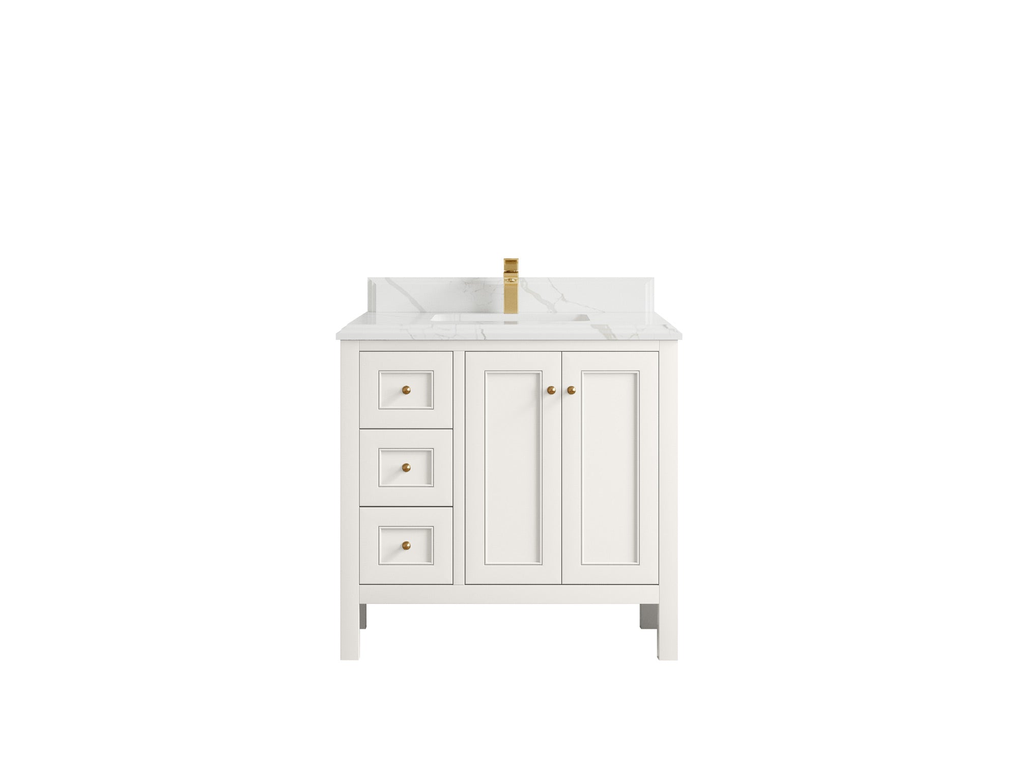 Nashville 36 in. W x 22 in. D Center Sink Bathroom Vanity - Willow Bath and Vanity