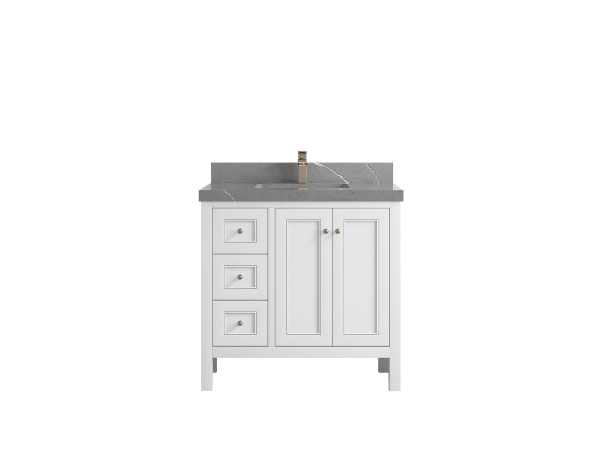 Nashville 36 in. W x 22 in. D Center Sink Bathroom Vanity - Willow Bath and Vanity