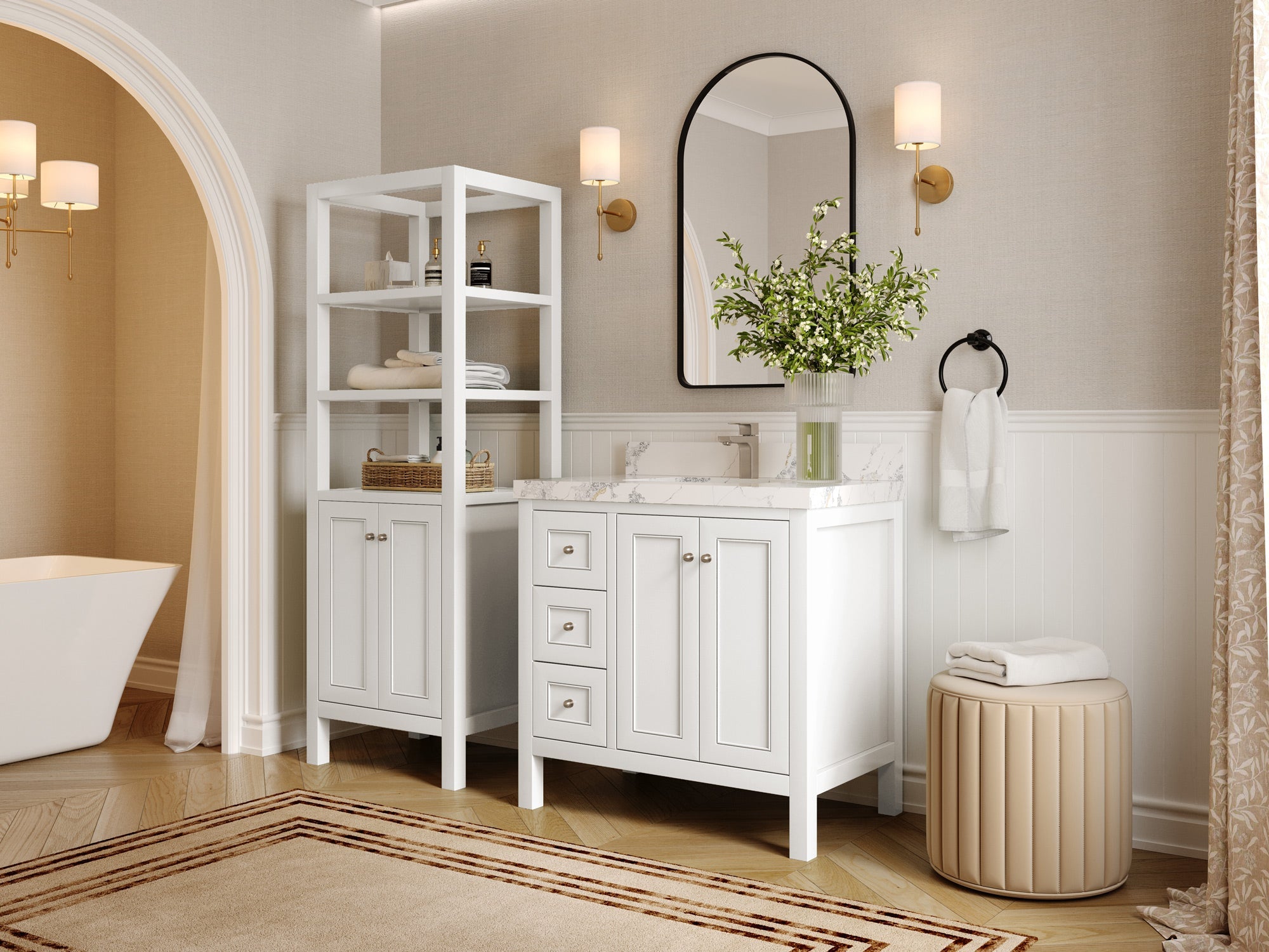 Nashville 36 in. W x 22 in. D Center Sink Bathroom Vanity - Willow Bath and Vanity