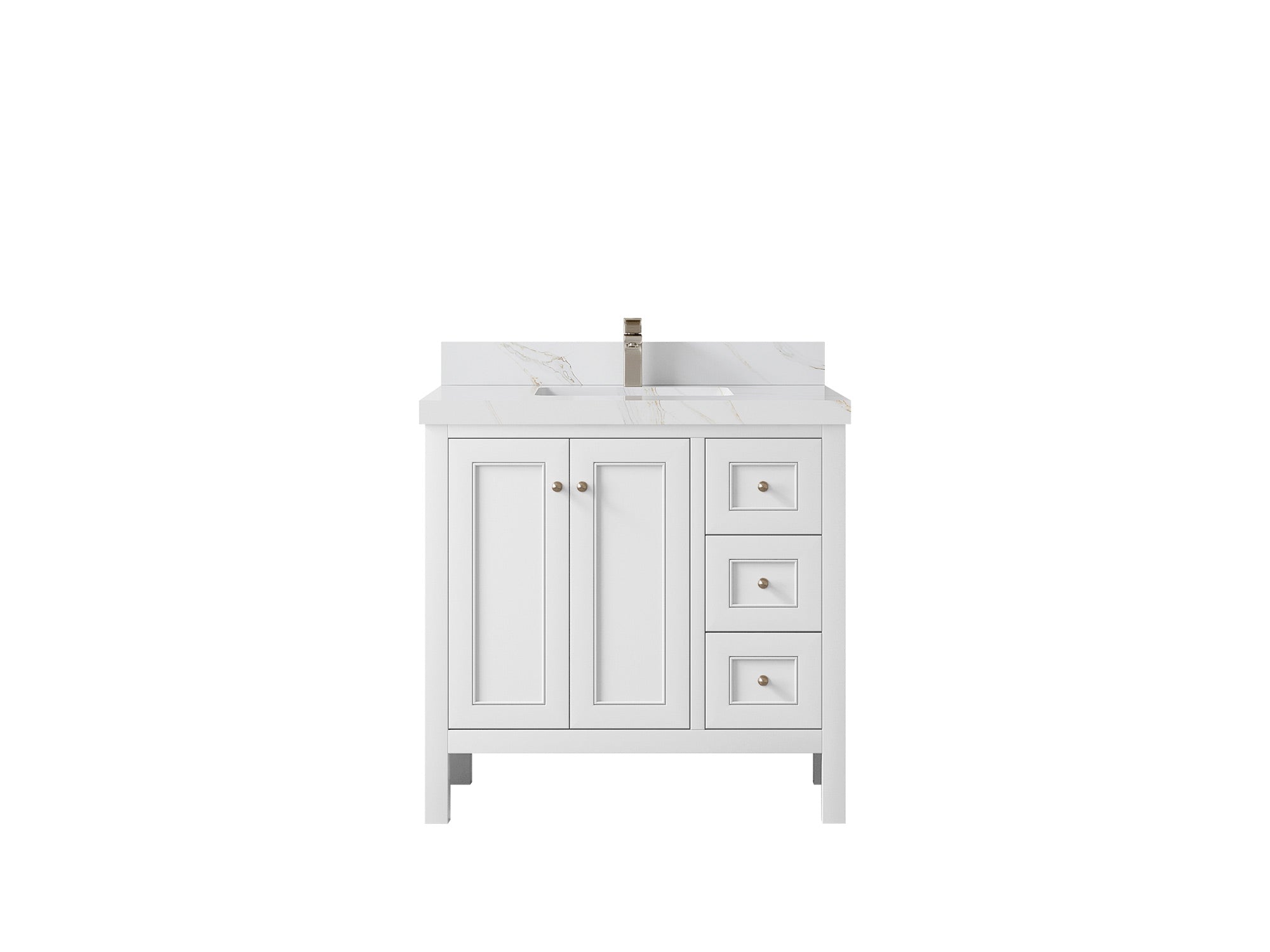 Nashville 36 in. W x 22 in. D Center Sink Bathroom Vanity - Willow Bath and Vanity