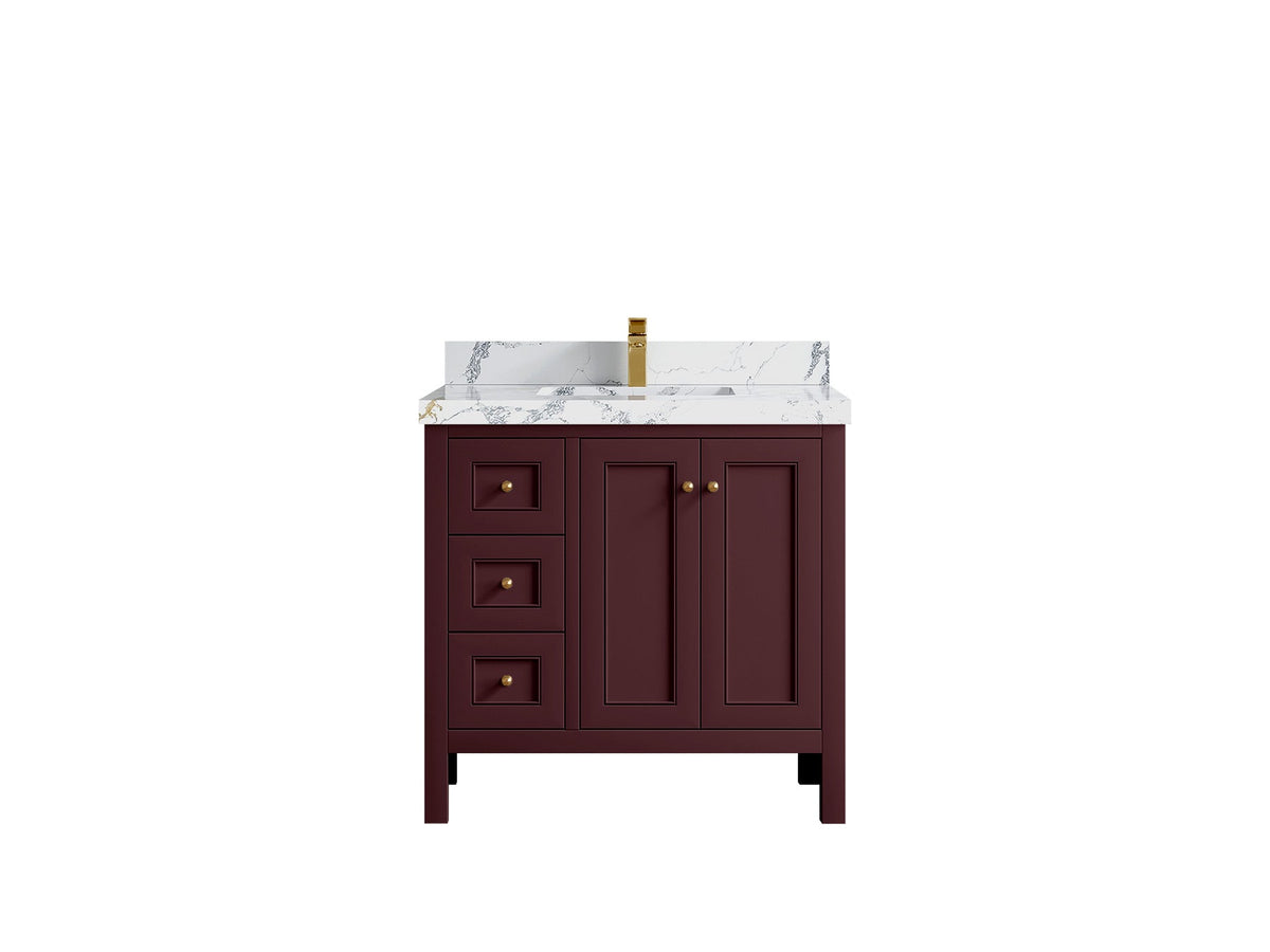 Nashville 36 in. W x 22 in. D Center Sink Bathroom Vanity - Willow Bath and Vanity