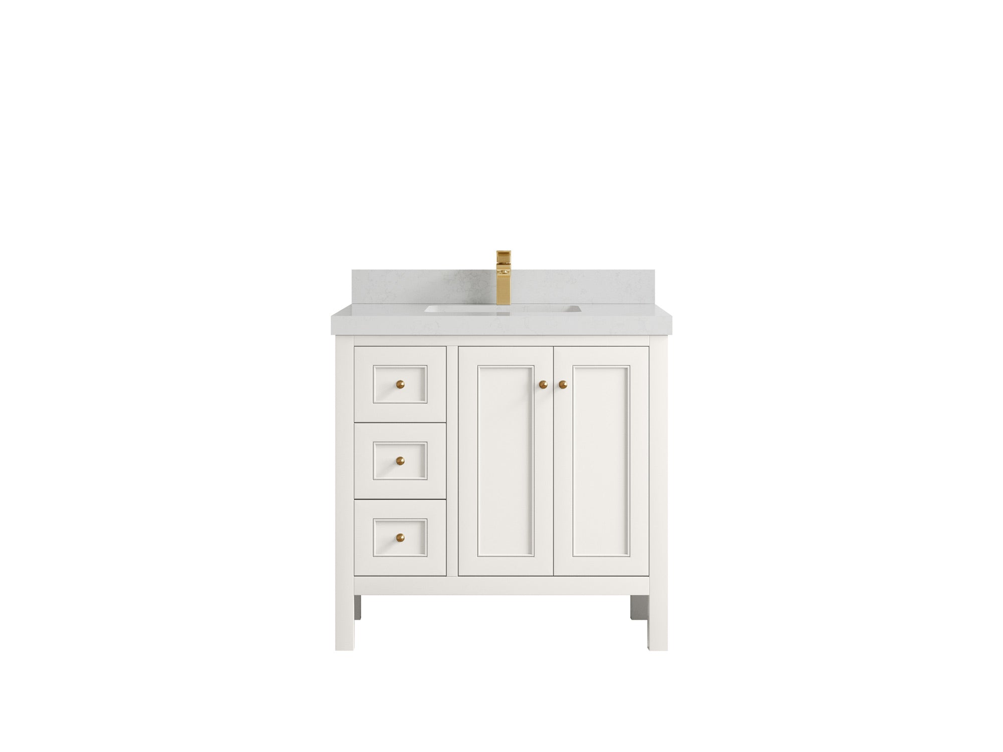 Nashville 36 in. W x 22 in. D Center Sink Bathroom Vanity - Willow Bath and Vanity