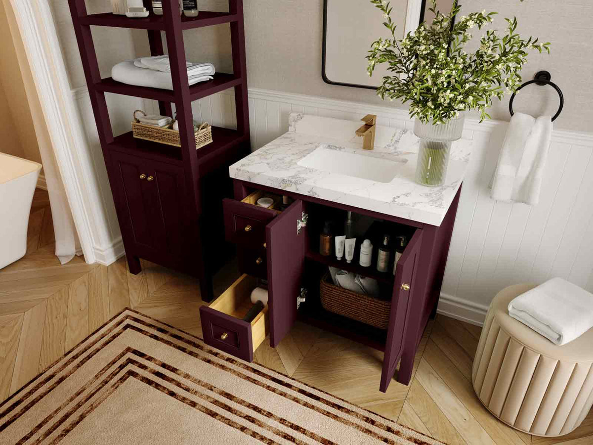 Nashville 36 in. W x 22 in. D Center Sink Bathroom Vanity - Willow Bath and Vanity
