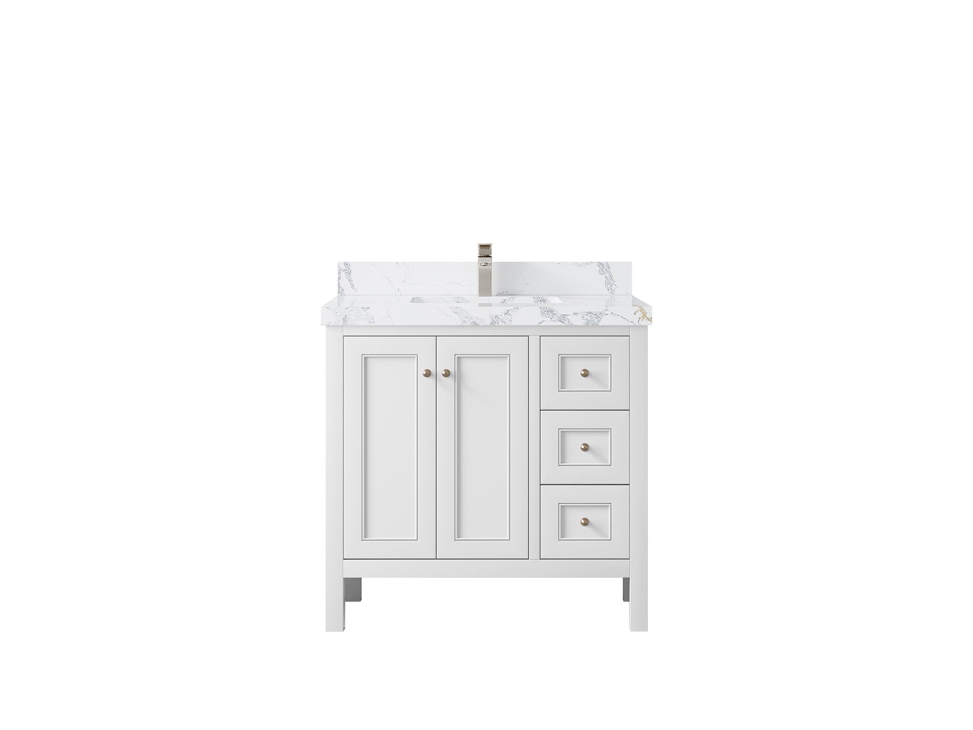 Nashville 36 in. W x 22 in. D Center Sink Bathroom Vanity - Willow Bath and Vanity