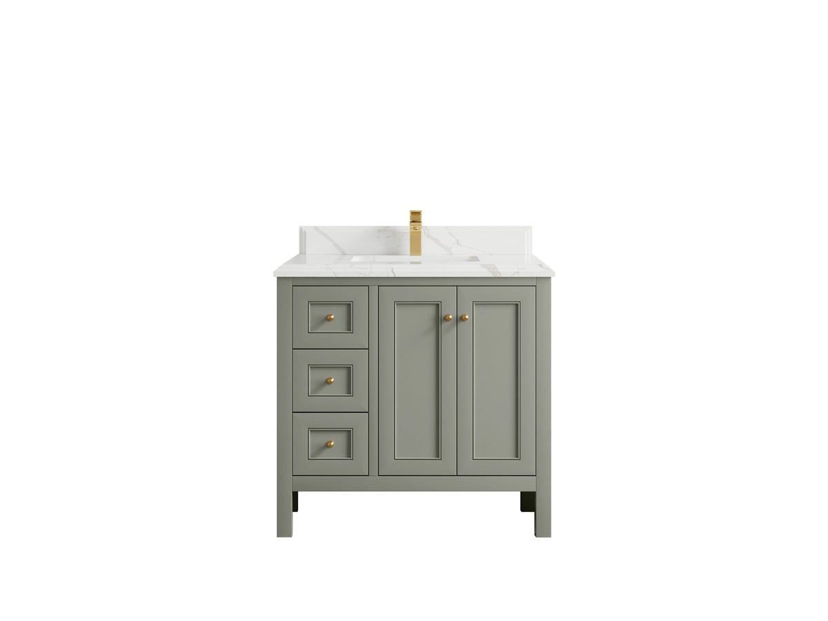 Nashville 36 in. W x 22 in. D Center Sink Bathroom Vanity - Willow Bath and Vanity