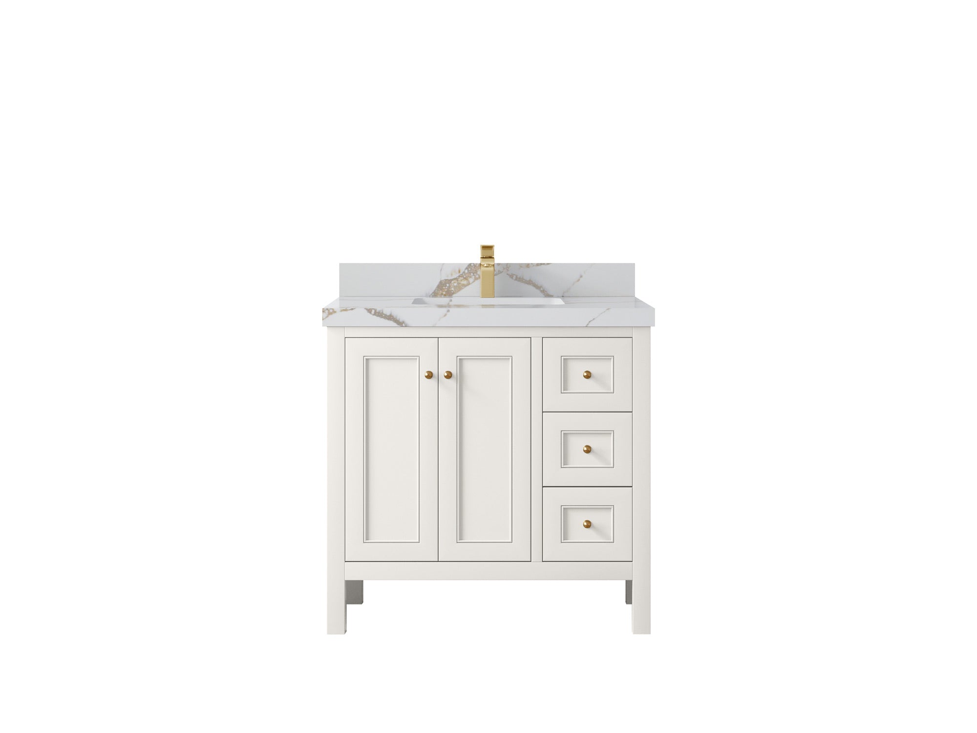Nashville 36 in. W x 22 in. D Center Sink Bathroom Vanity - Willow Bath and Vanity
