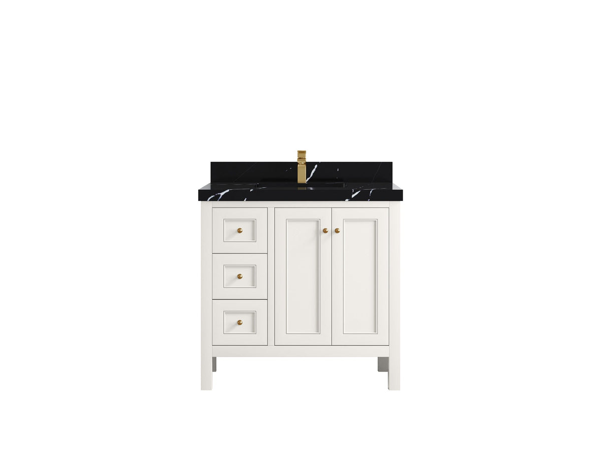 Nashville 36 in. W x 22 in. D Center Sink Bathroom Vanity - Willow Bath and Vanity