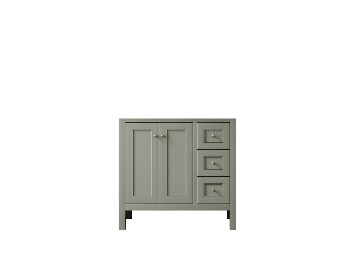 Nashville 36 in. W x 22 in. D Center Sink Bathroom Vanity - Willow Bath and Vanity