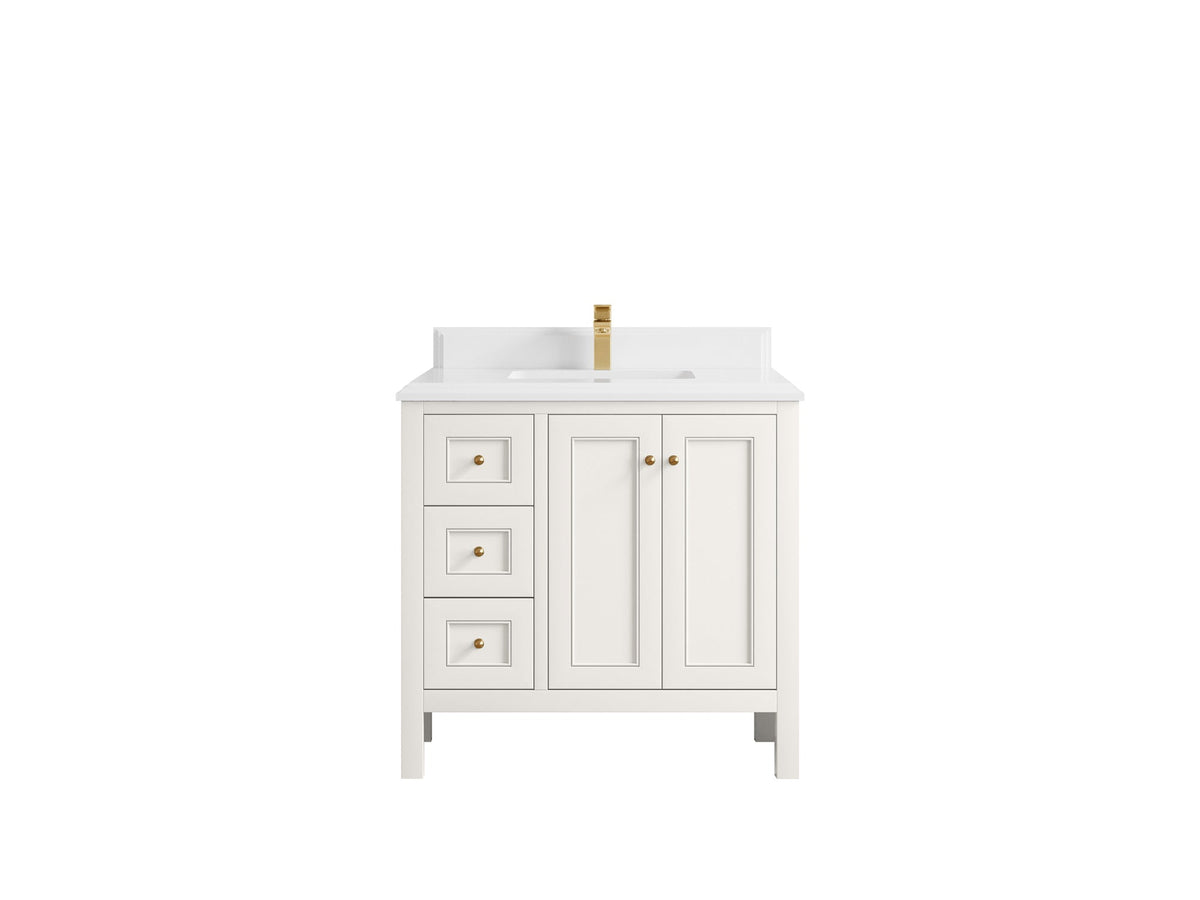 Nashville 36 in. W x 22 in. D Center Sink Bathroom Vanity - Willow Bath and Vanity