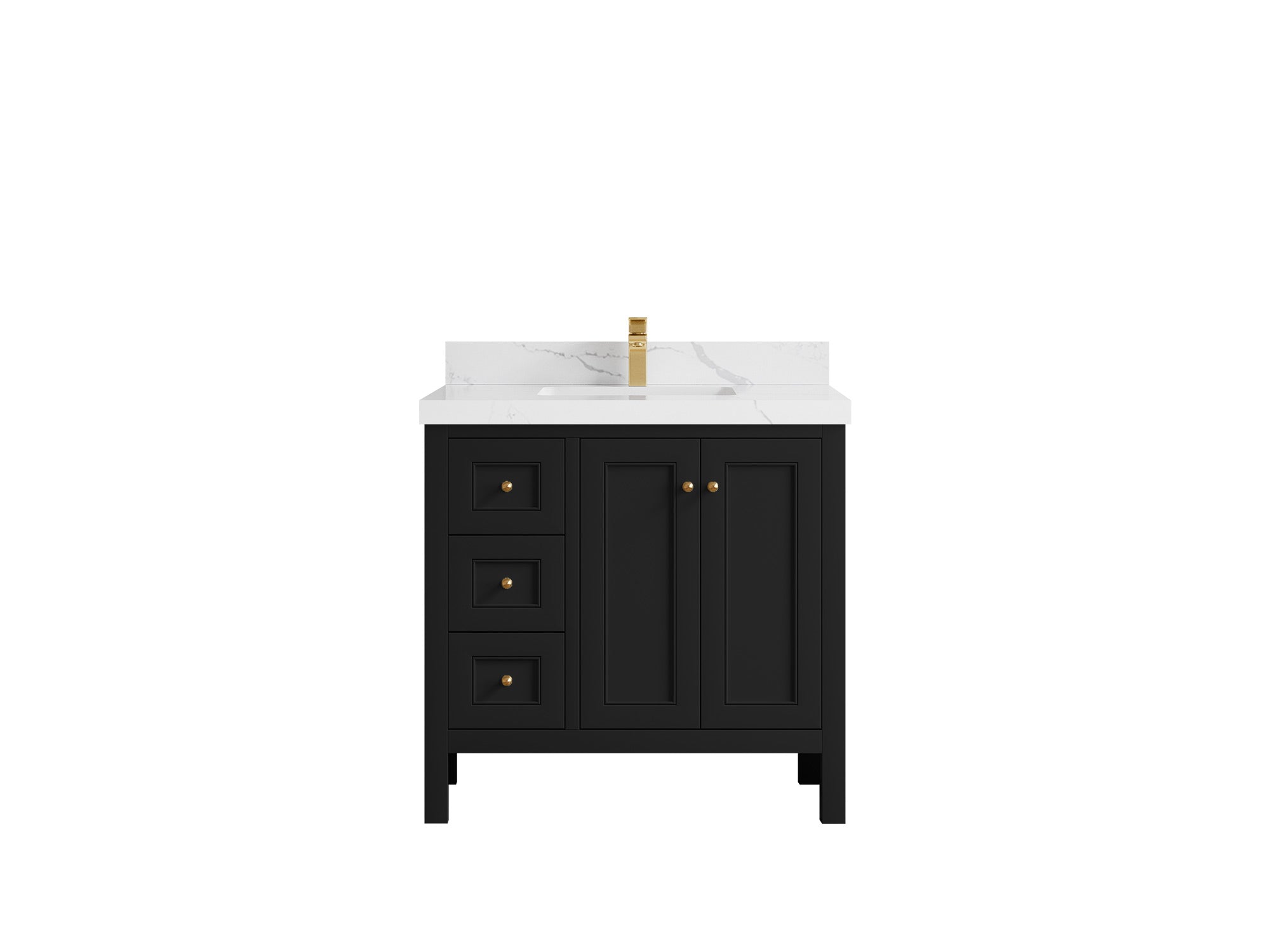 Nashville 36 in. W x 22 in. D Center Sink Bathroom Vanity - Willow Bath and Vanity