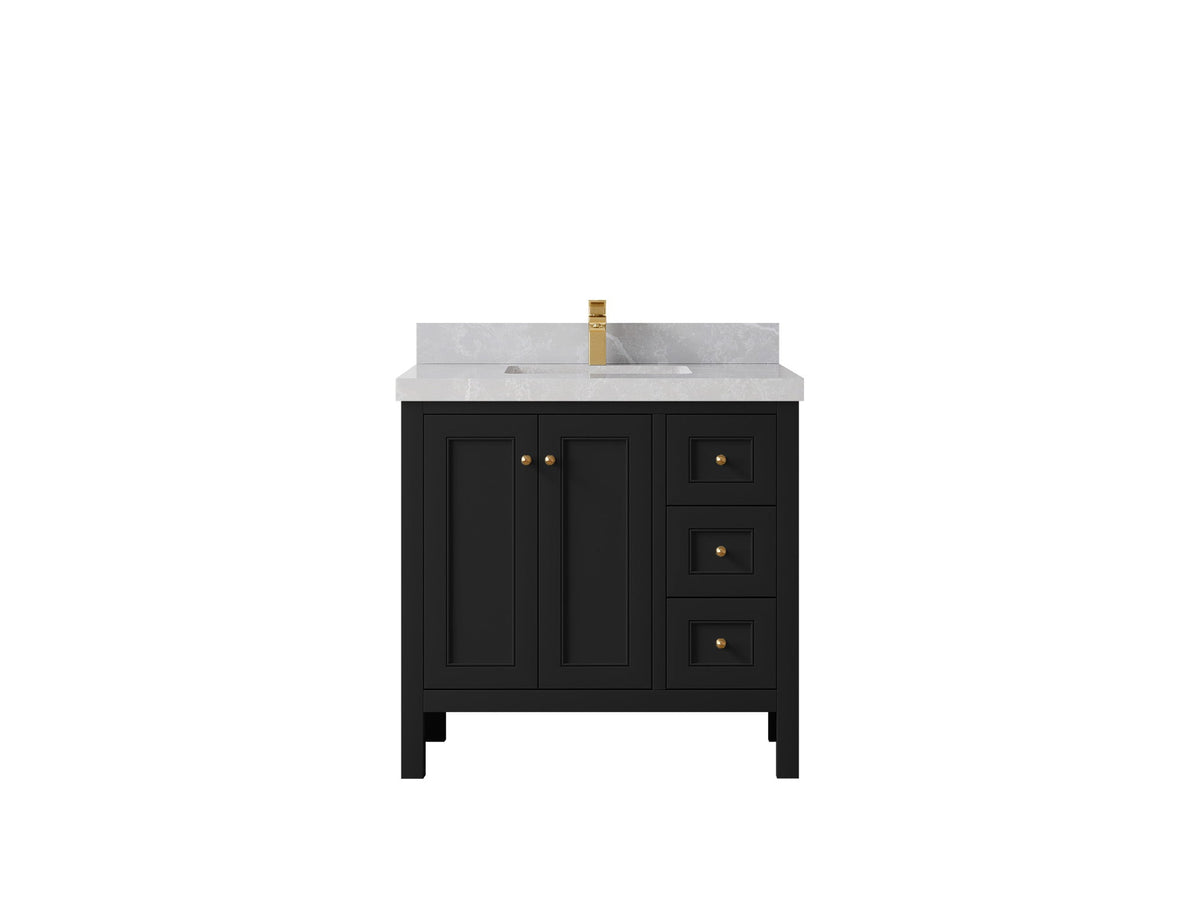 Nashville 36 in. W x 22 in. D Center Sink Bathroom Vanity - Willow Bath and Vanity