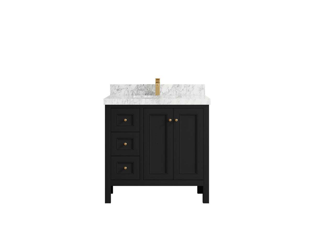 Nashville 36 in. W x 22 in. D Center Sink Bathroom Vanity - Willow Bath and Vanity