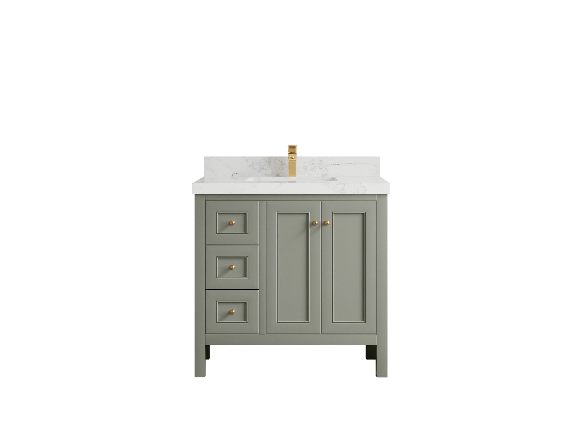 Nashville 36 in. W x 22 in. D Center Sink Bathroom Vanity - Willow Bath and Vanity