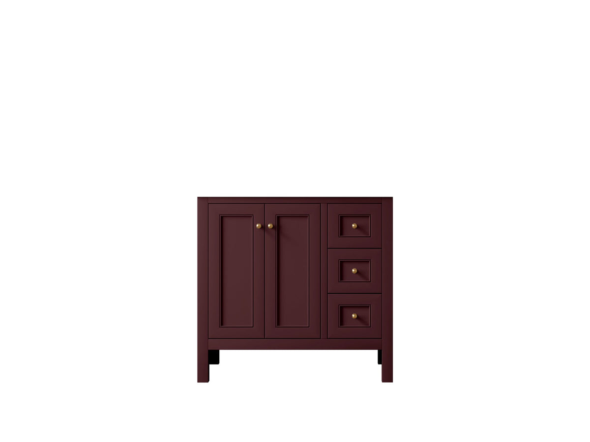 Nashville 36 in. W x 22 in. D Center Sink Bathroom Vanity - Willow Bath and Vanity