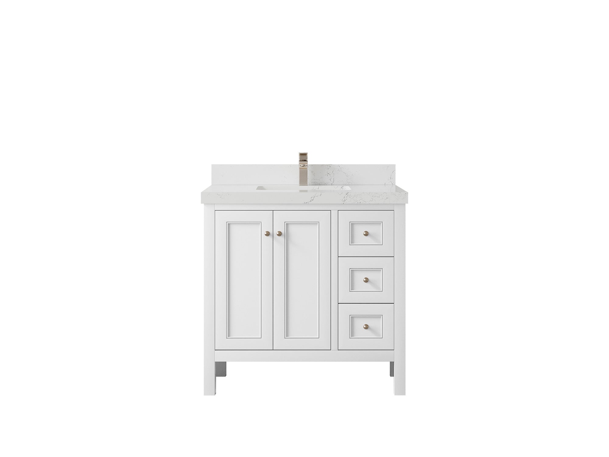 Nashville 36 in. W x 22 in. D Center Sink Bathroom Vanity - Willow Bath and Vanity