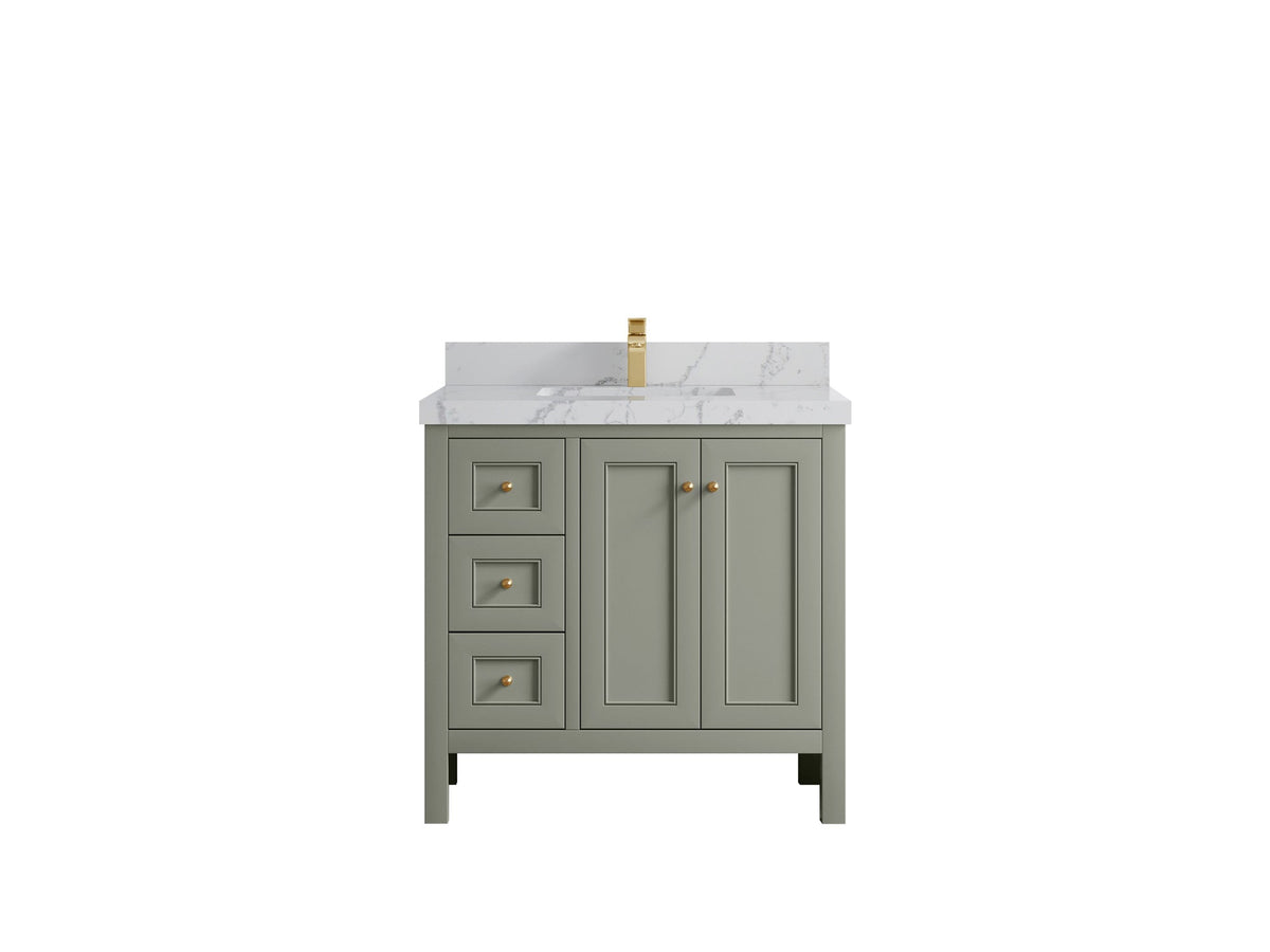 Nashville 36 in. W x 22 in. D Center Sink Bathroom Vanity - Willow Bath and Vanity