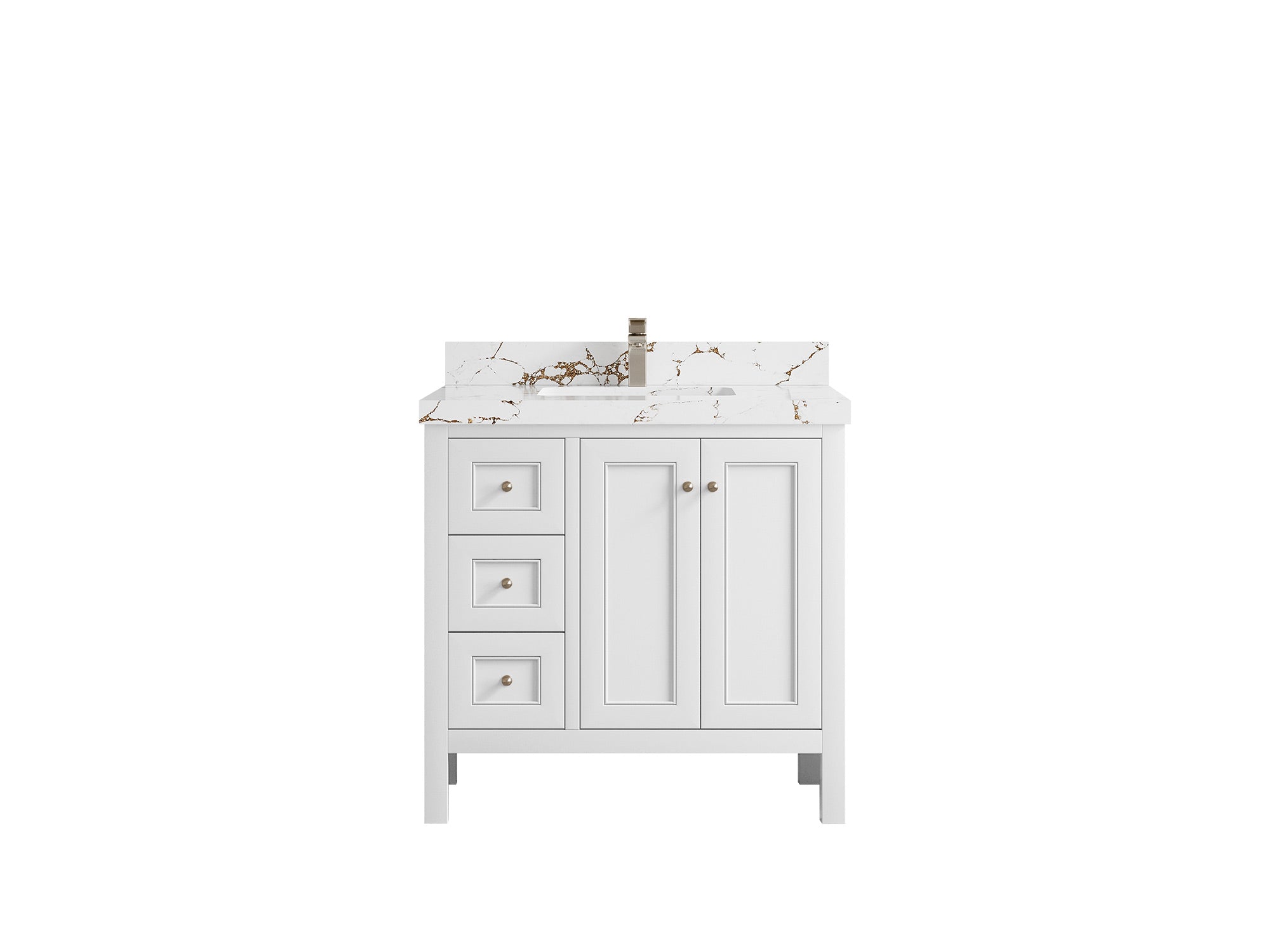 Nashville 36 in. W x 22 in. D Center Sink Bathroom Vanity - Willow Bath and Vanity